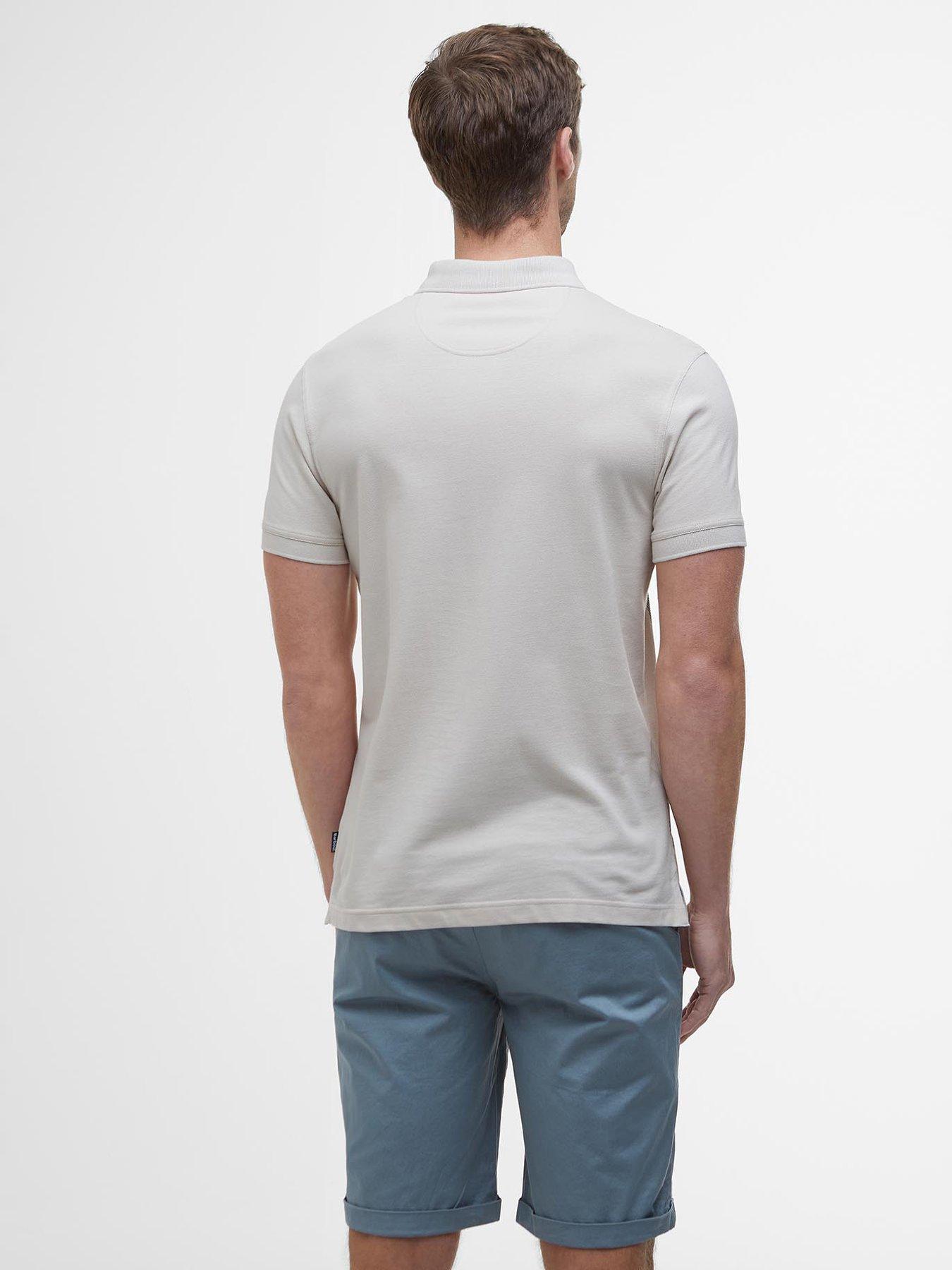  image of barbour-blaine-short-sleeve-polo-shirt-beige