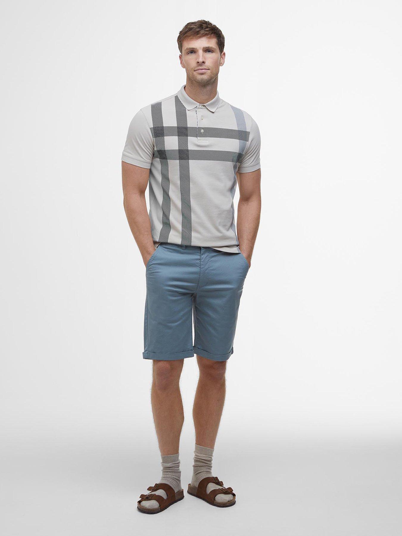  image of barbour-blaine-short-sleeve-polo-shirt-beige