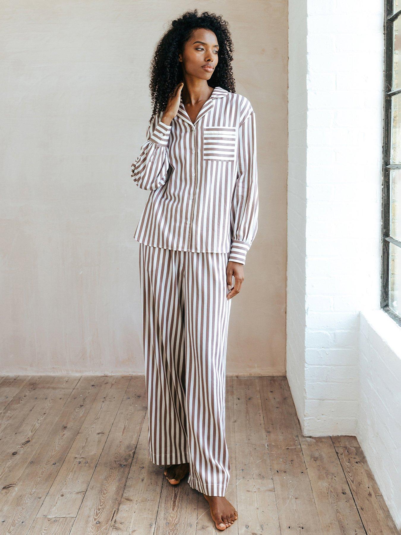 image of chelsea-peers-long-button-up-woven-cotton