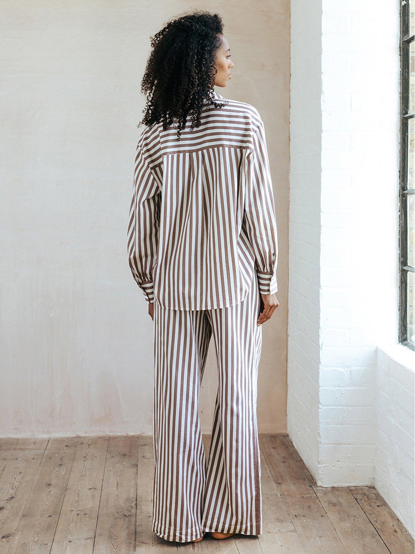  image of chelsea-peers-long-button-up-woven-cotton