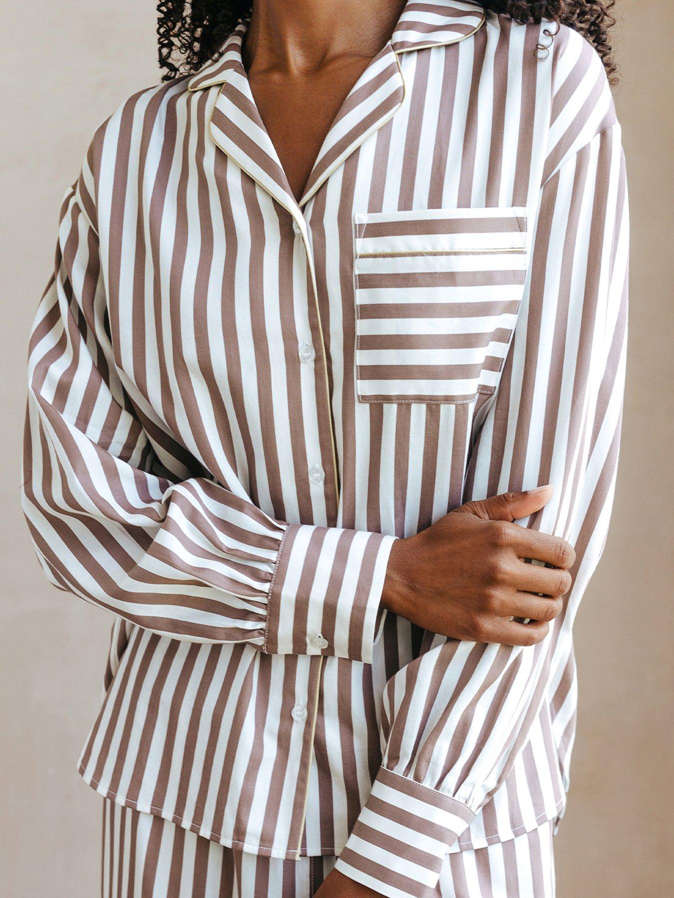  image of chelsea-peers-long-button-up-woven-cotton