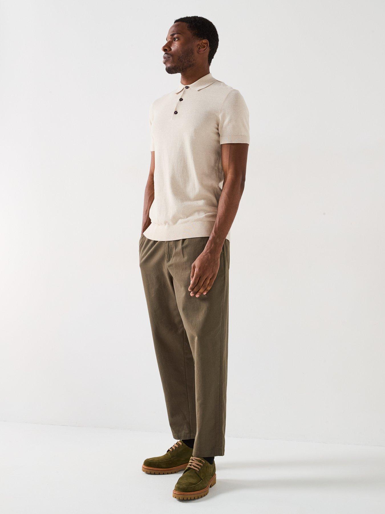  image of barbour-buston-short-sleeve-knit-polo-shirt-white