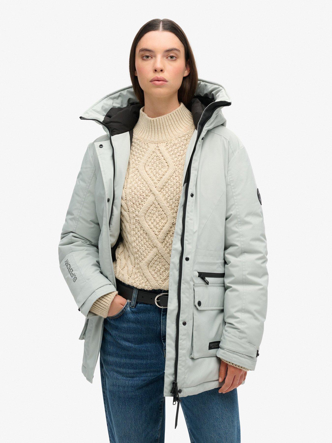 undefined City Padded Parka Jacket - Grey