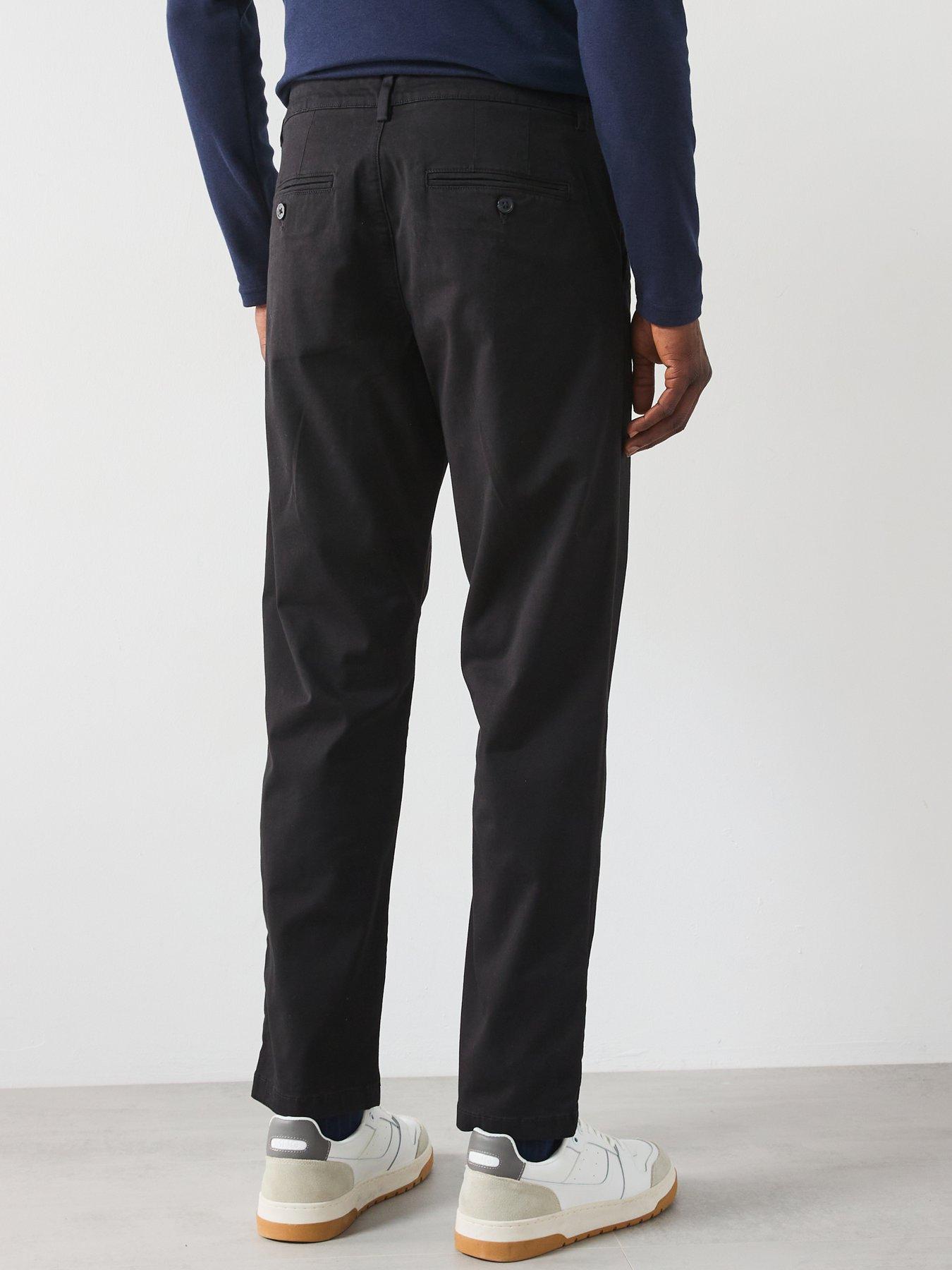  image of selected-homme-miles-straight-fit-flex-trousers-black