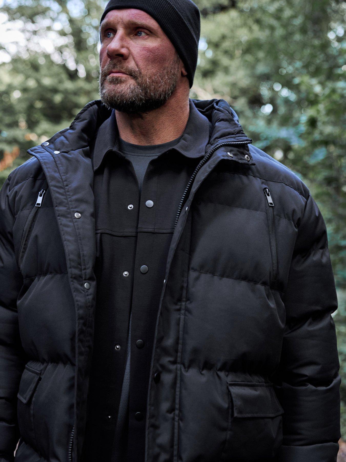 BadRhino Heavyweight Padded Jacket Black Littlewoods