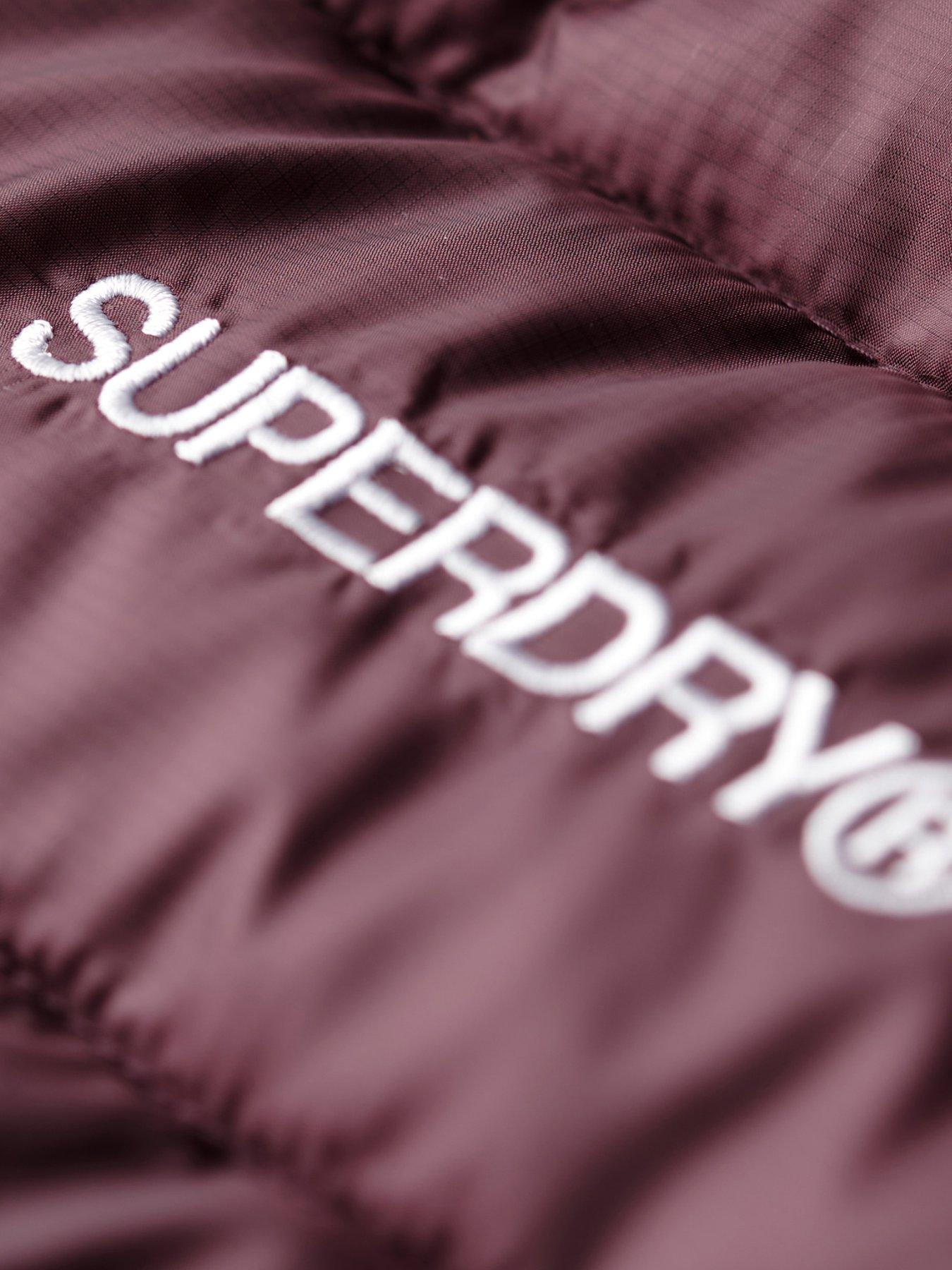  image of superdry-fuji-midi-padded-coat-purple