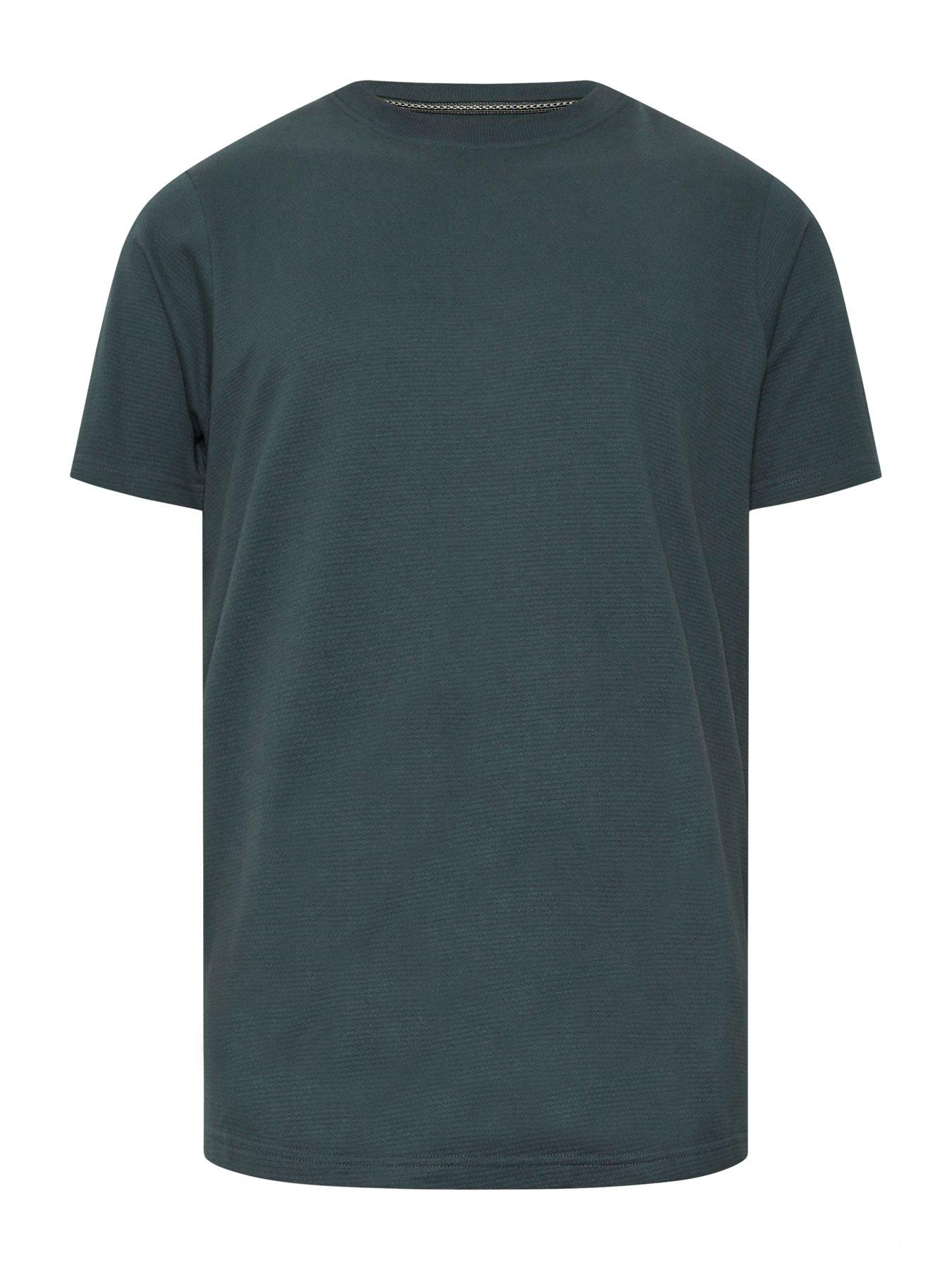 badrhino-textured-short-sleeve-t-shirt-blue