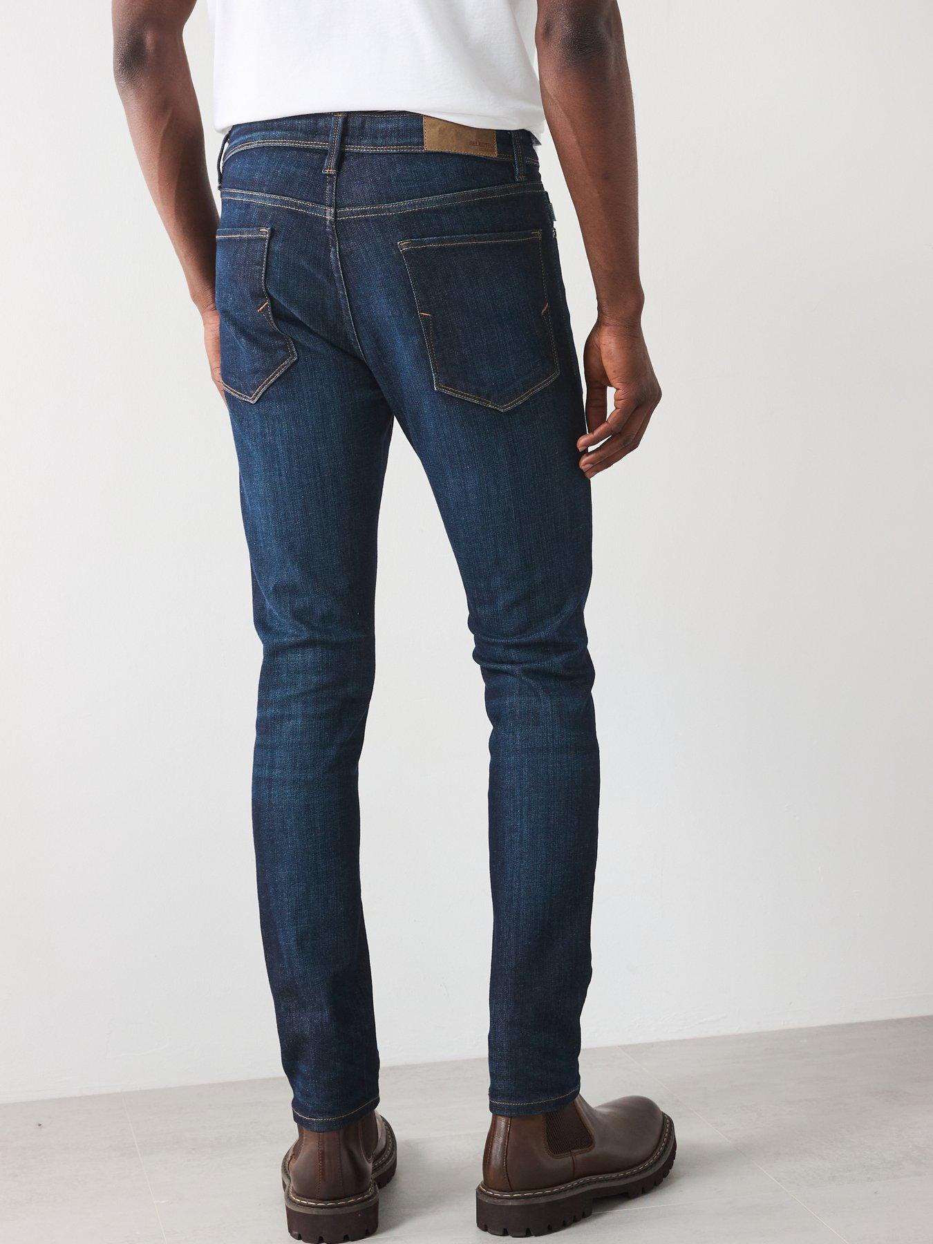  image of selected-homme-leon-slim-fit-jeans-dark-blue