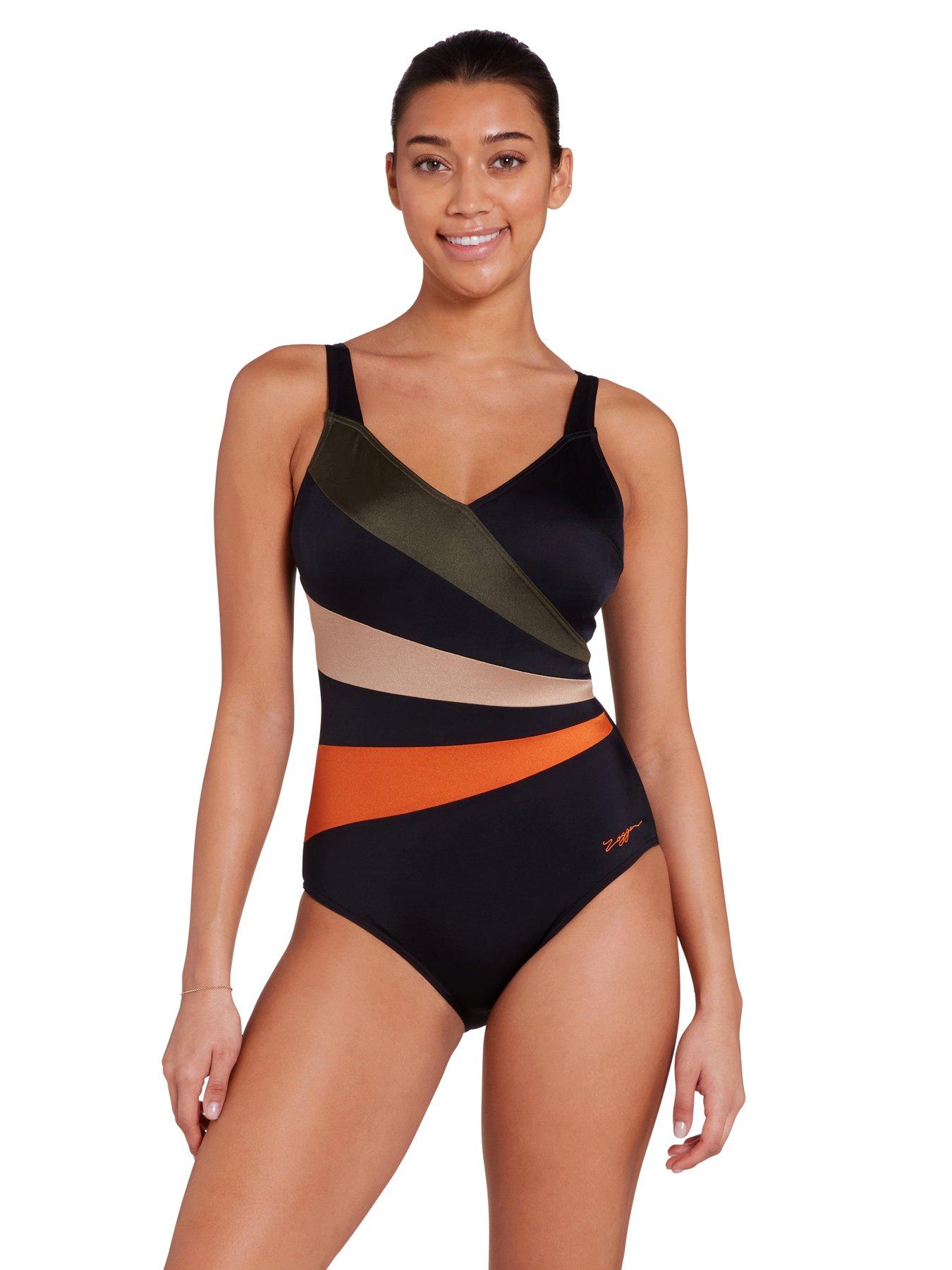 zoggs-womens-dream-wrap-panel-classicback-swimsuit-black