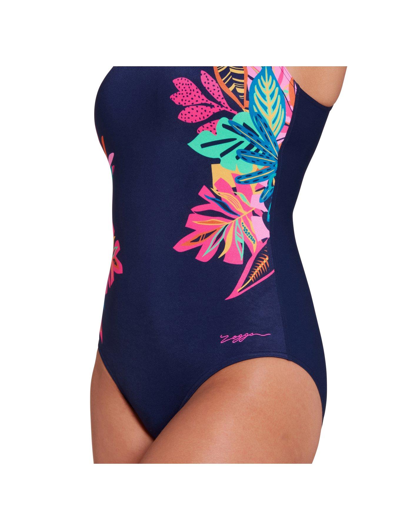  image of zoggs-womens-kuringai-nbsp-adjustable-scoopback-swimsuit-navy