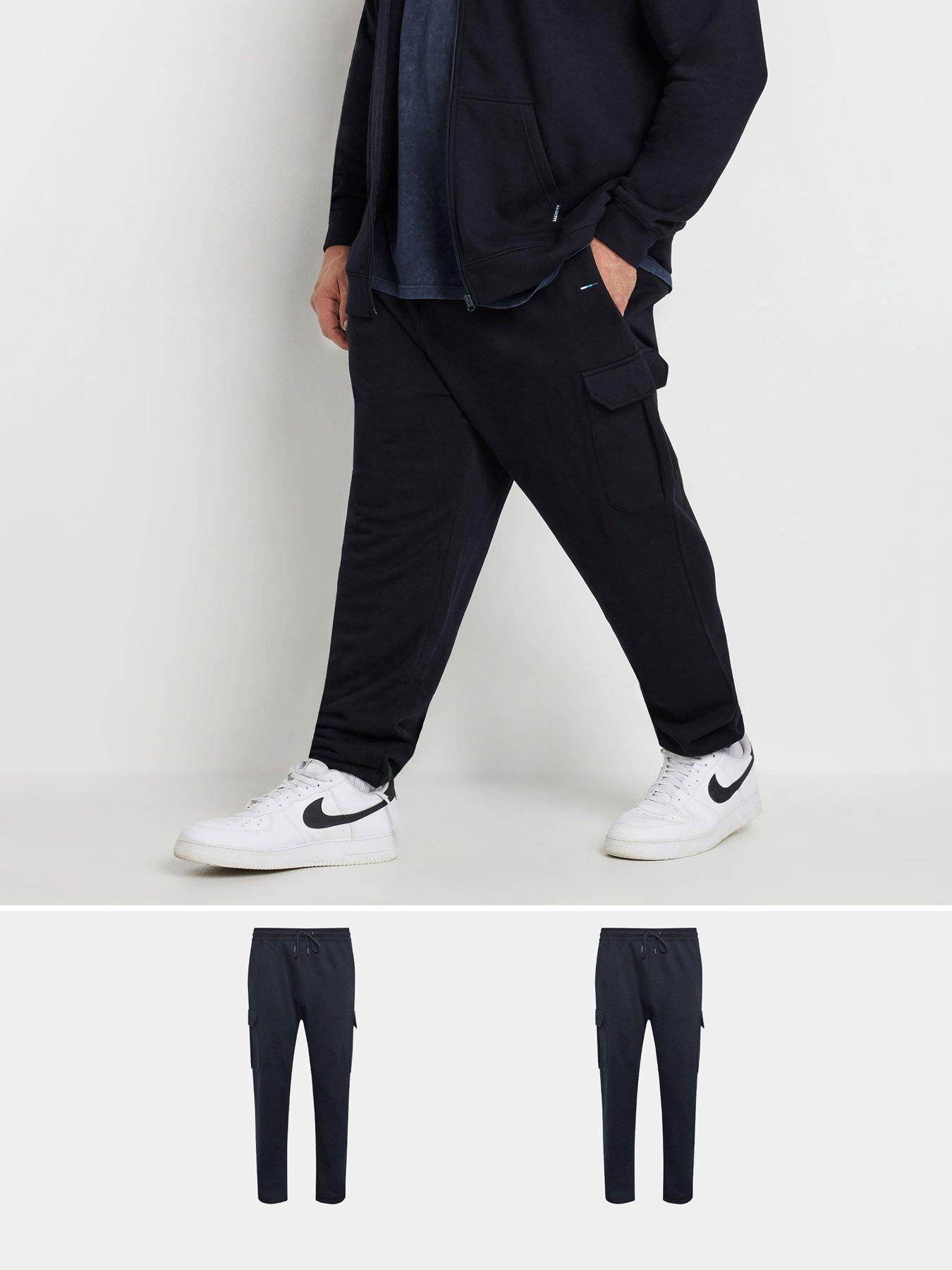  image of badrhino-2-pack-cargo-joggers-blue