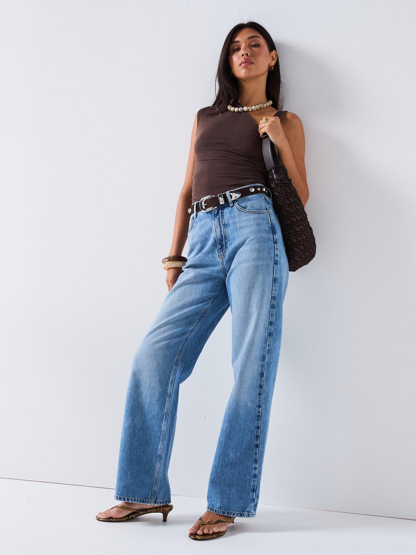  image of v-by-very-one-shoulder-ruched-top-brown