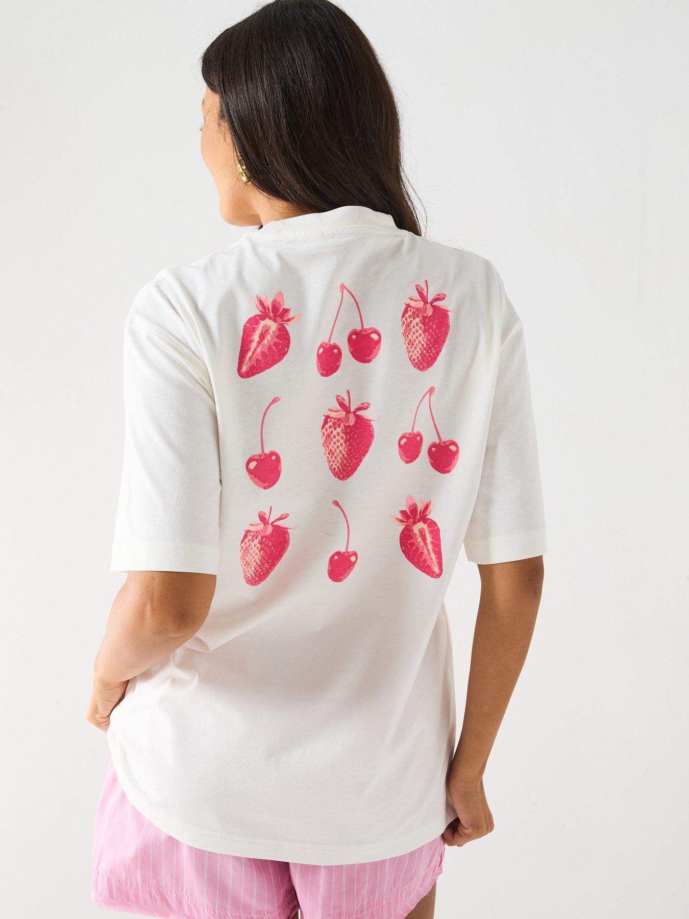 stillFront image of everyday-fruit-oversized-graphic-t-shirt-white