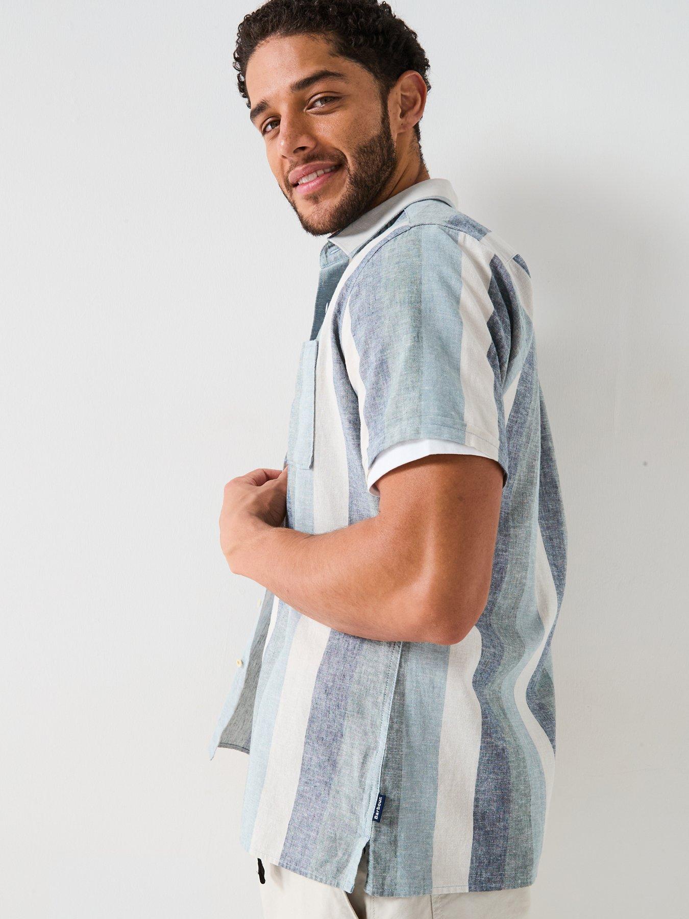 Image 6 of 6 of Barbour Portwell Summer Fit Shirt - blue