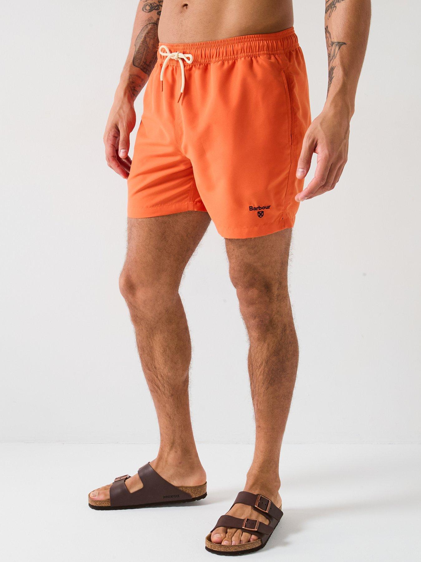 undefined Staple Logo 5 Swim Short - Orange