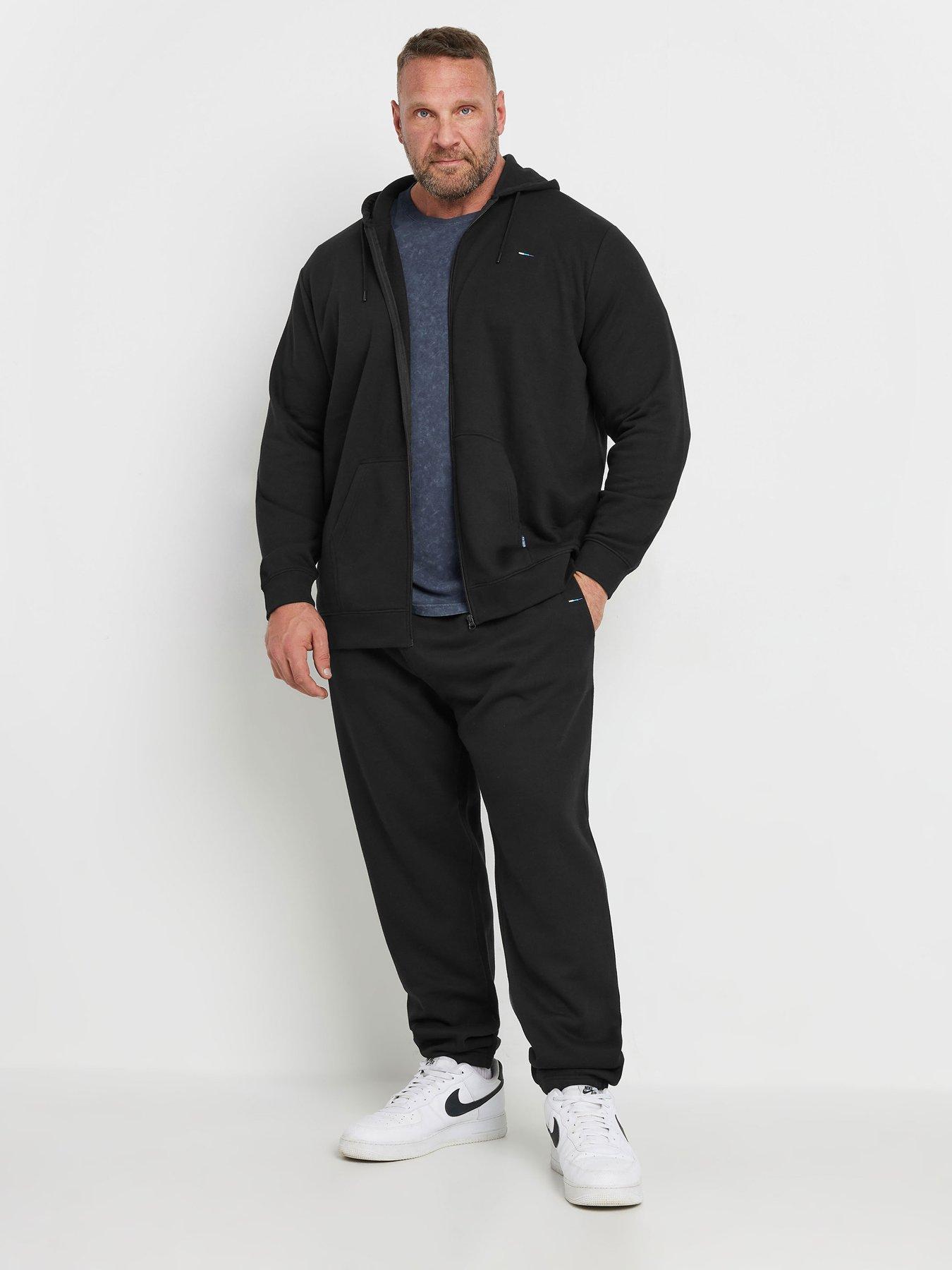  image of badrhino-2-pack-jersey-joggers-black