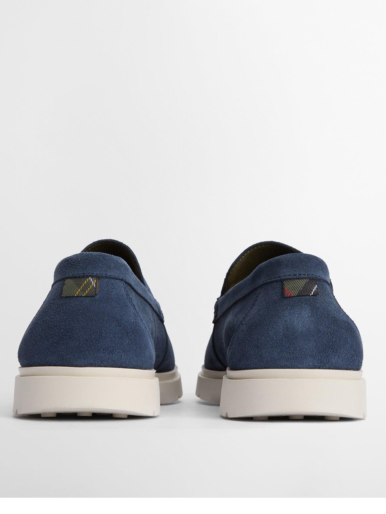  image of barbour-carty-suede-loafer-blue