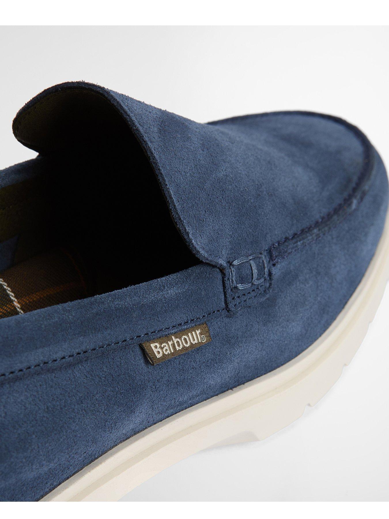  image of barbour-carty-suede-loafer-blue