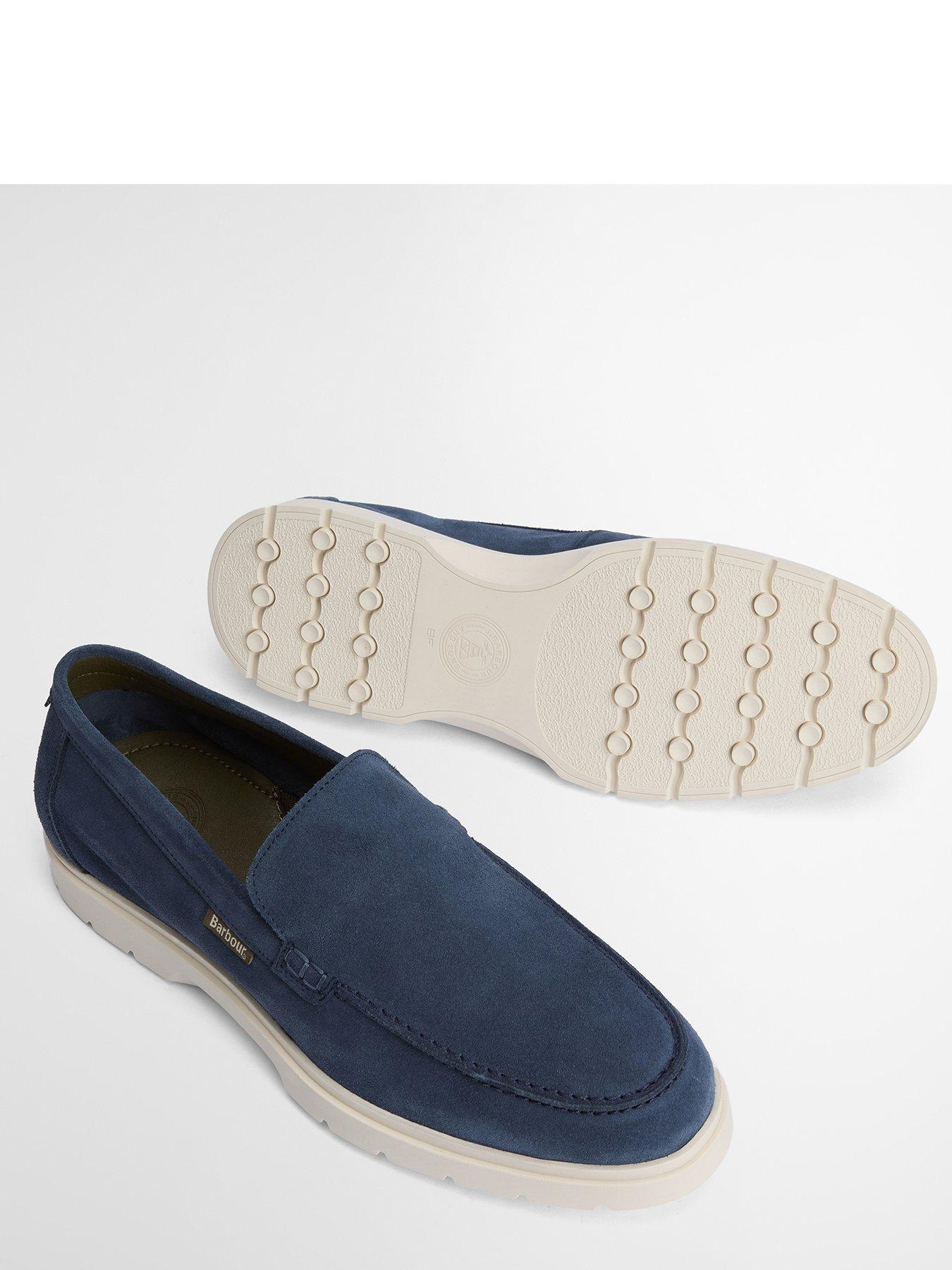  image of barbour-carty-suede-loafer-blue