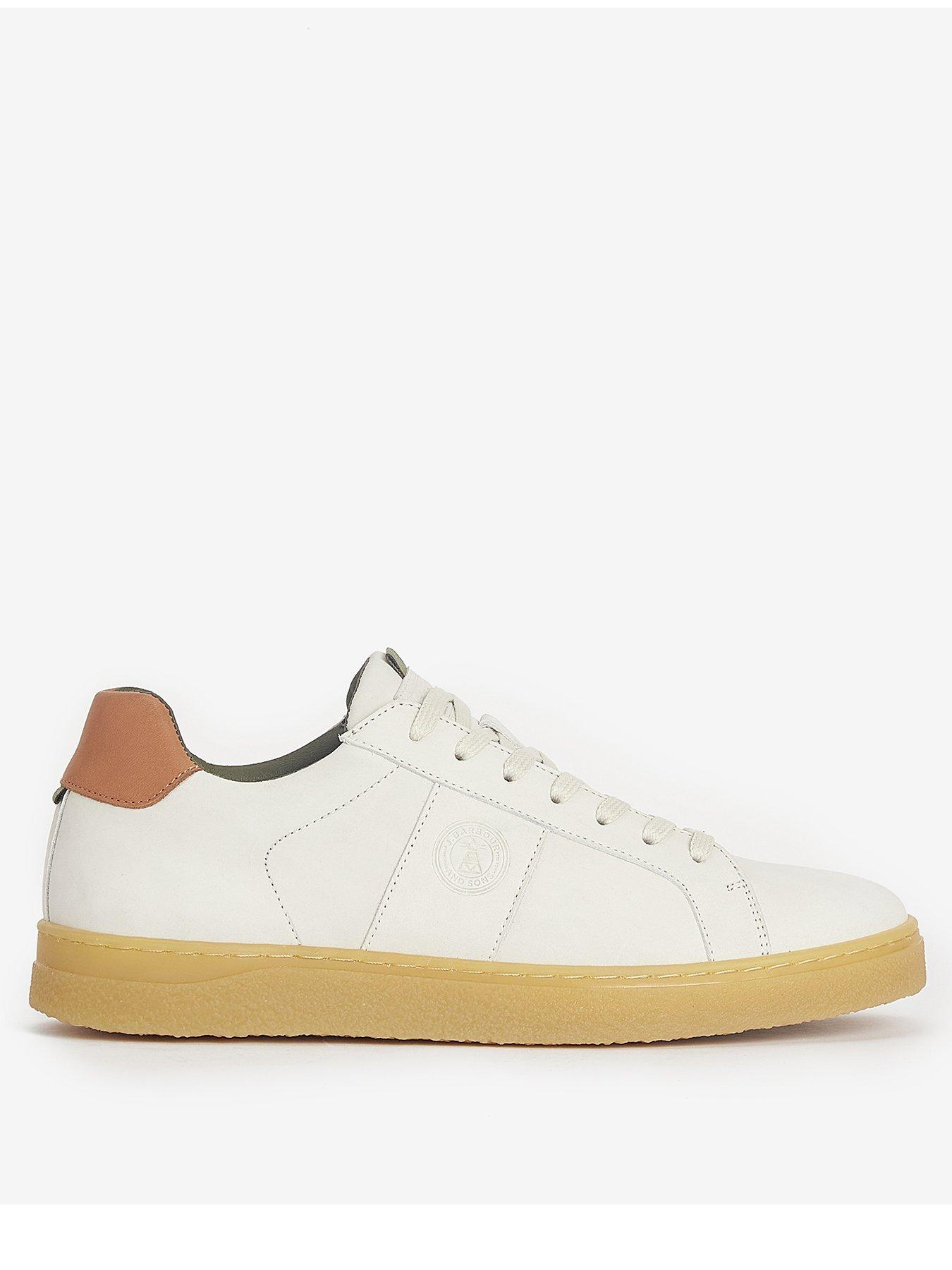  image of barbour-reflect-lace-up-trainers-white