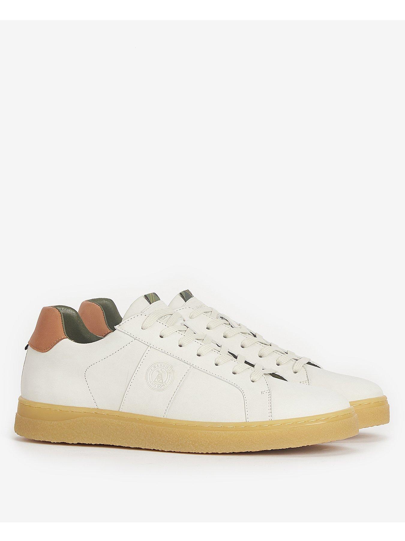  image of barbour-reflect-lace-up-trainers-white