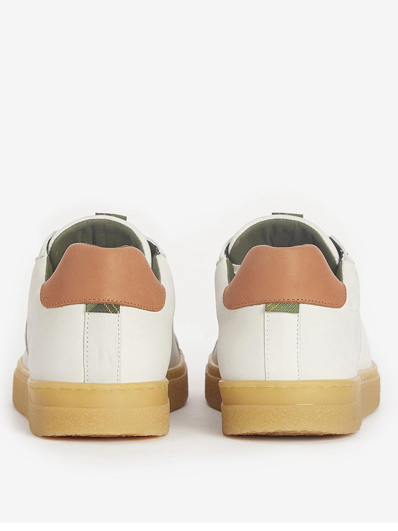  image of barbour-reflect-lace-up-trainers-white