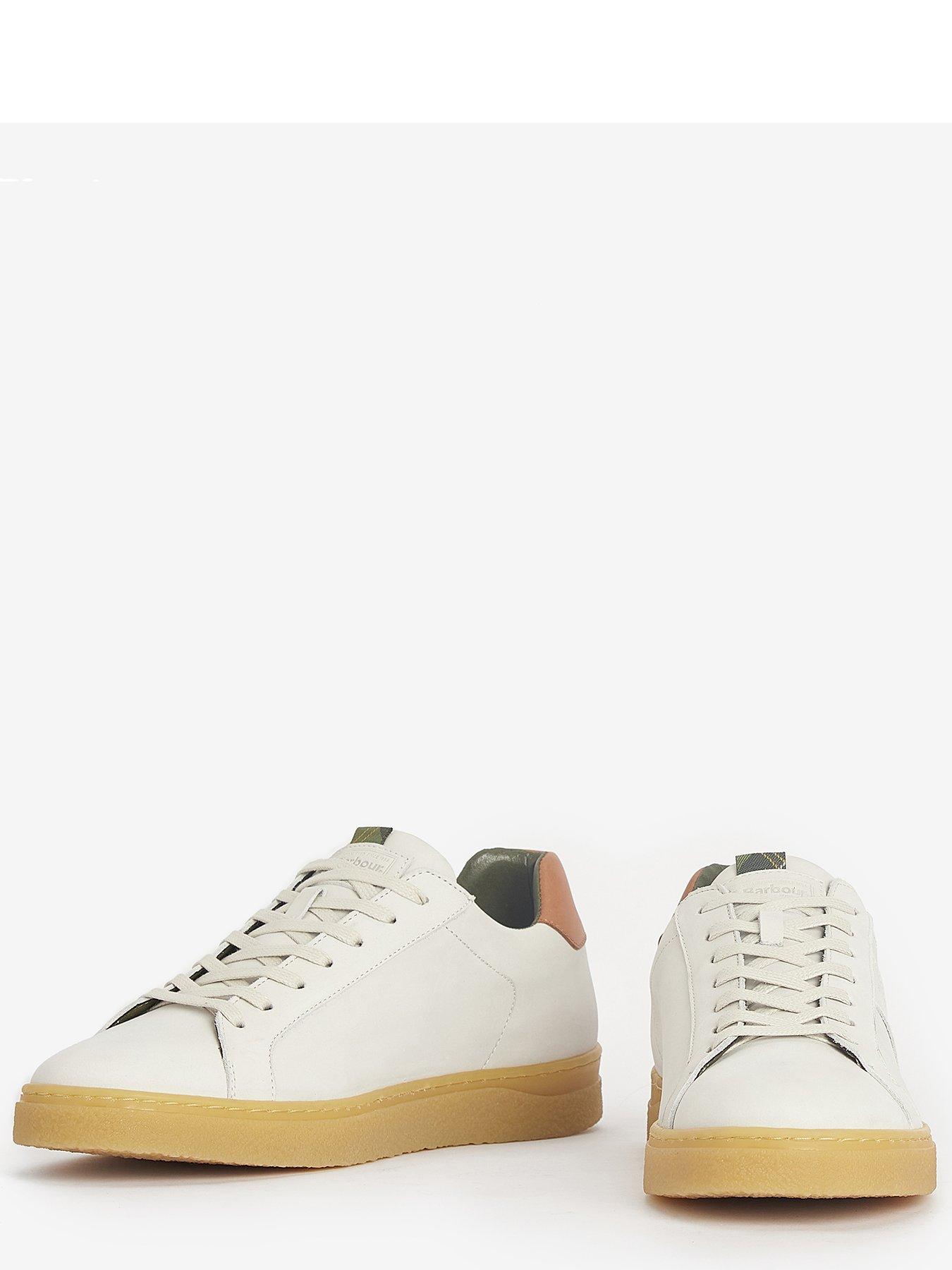  image of barbour-reflect-lace-up-trainers-white