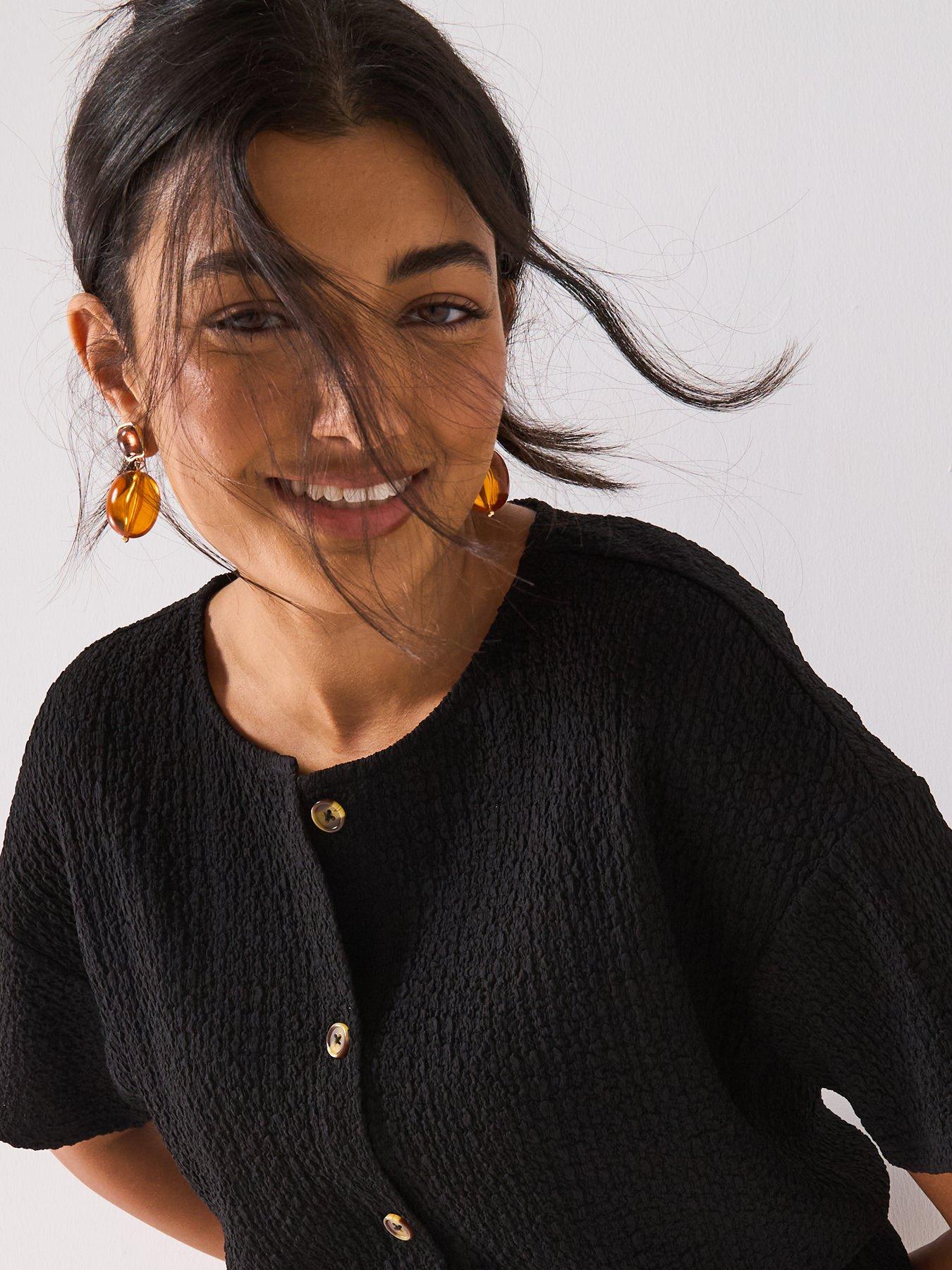  image of v-by-very-texture-playsuit