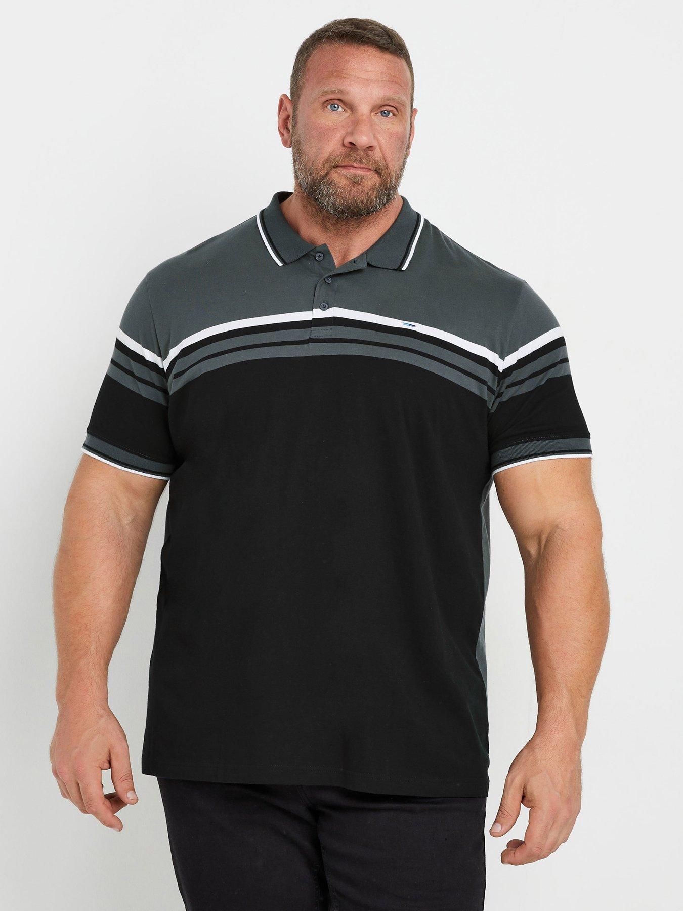 badrhino-big-amp-tall-stripe-jersey-polo-shirt-grey