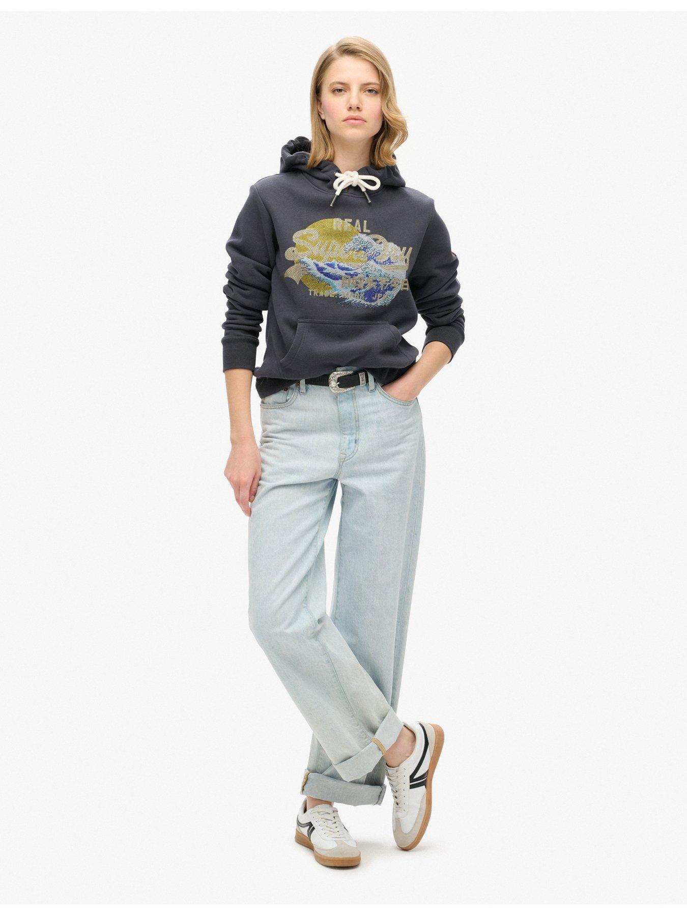 Image 3 of 5 of Superdry Tokyo Vintage Logo Graphic Hoody - Black