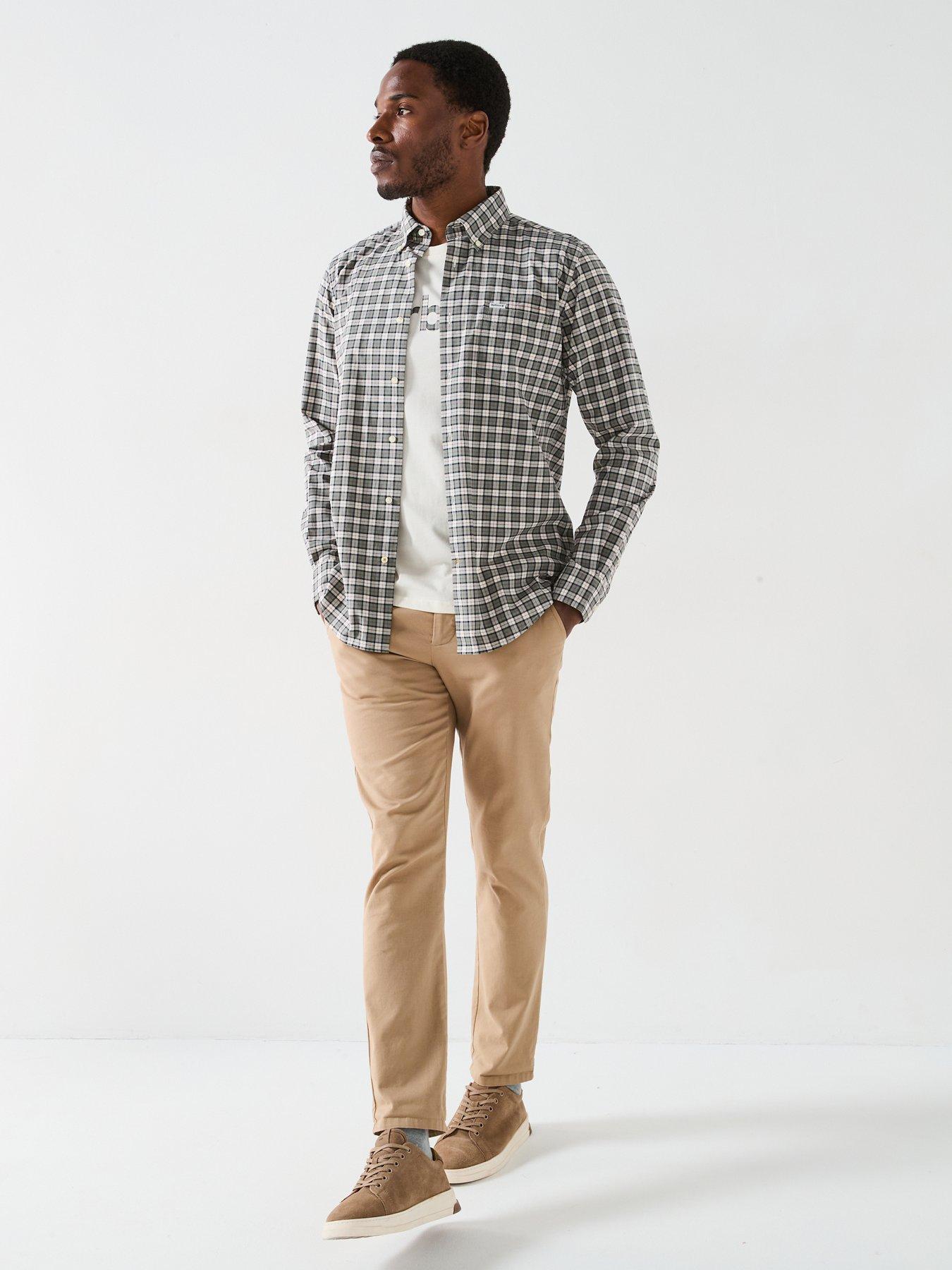  image of barbour-lomond-tailored-long-sleeve-shirt-multi