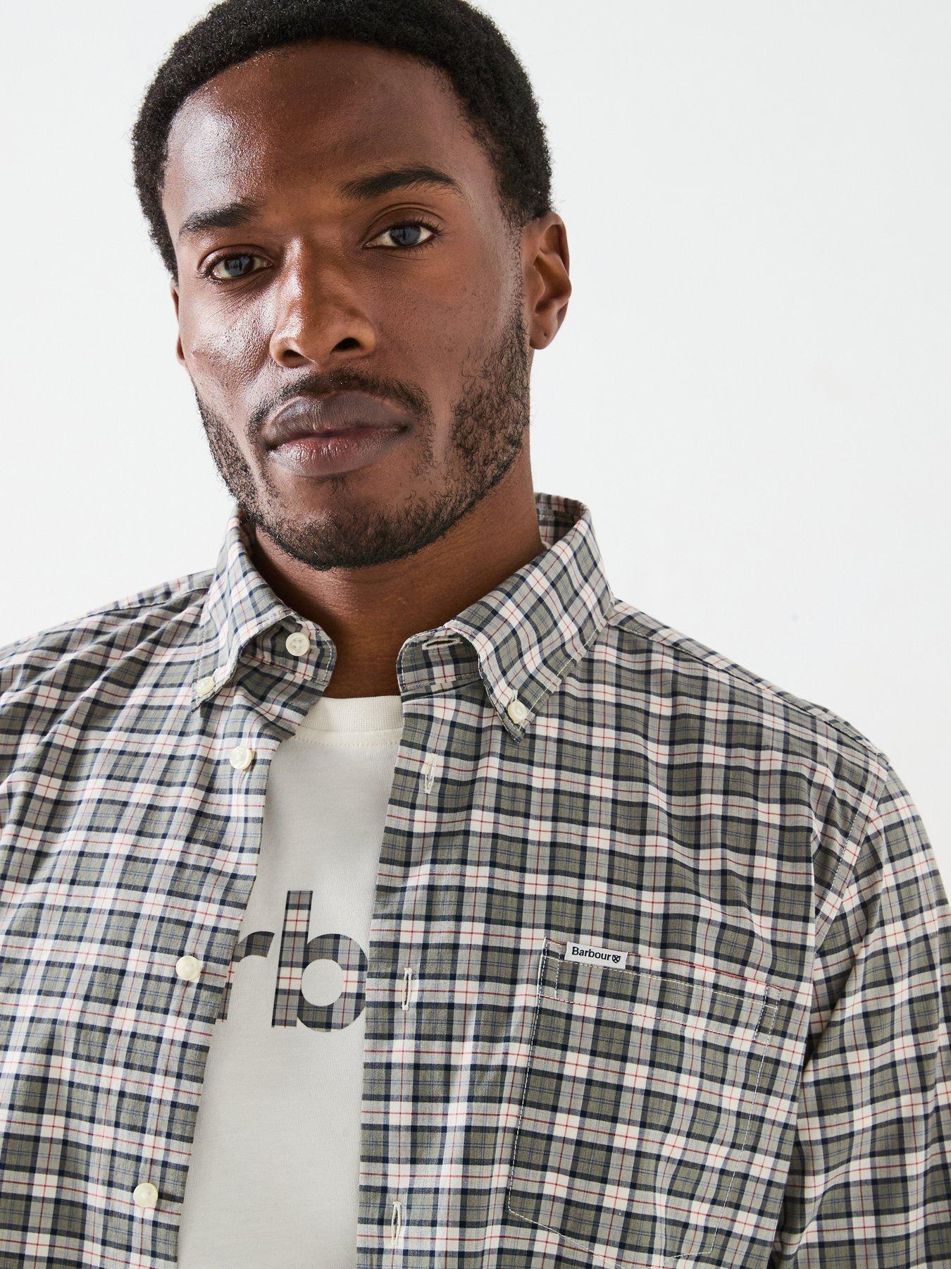  image of barbour-lomond-tailored-long-sleeve-shirt-multi