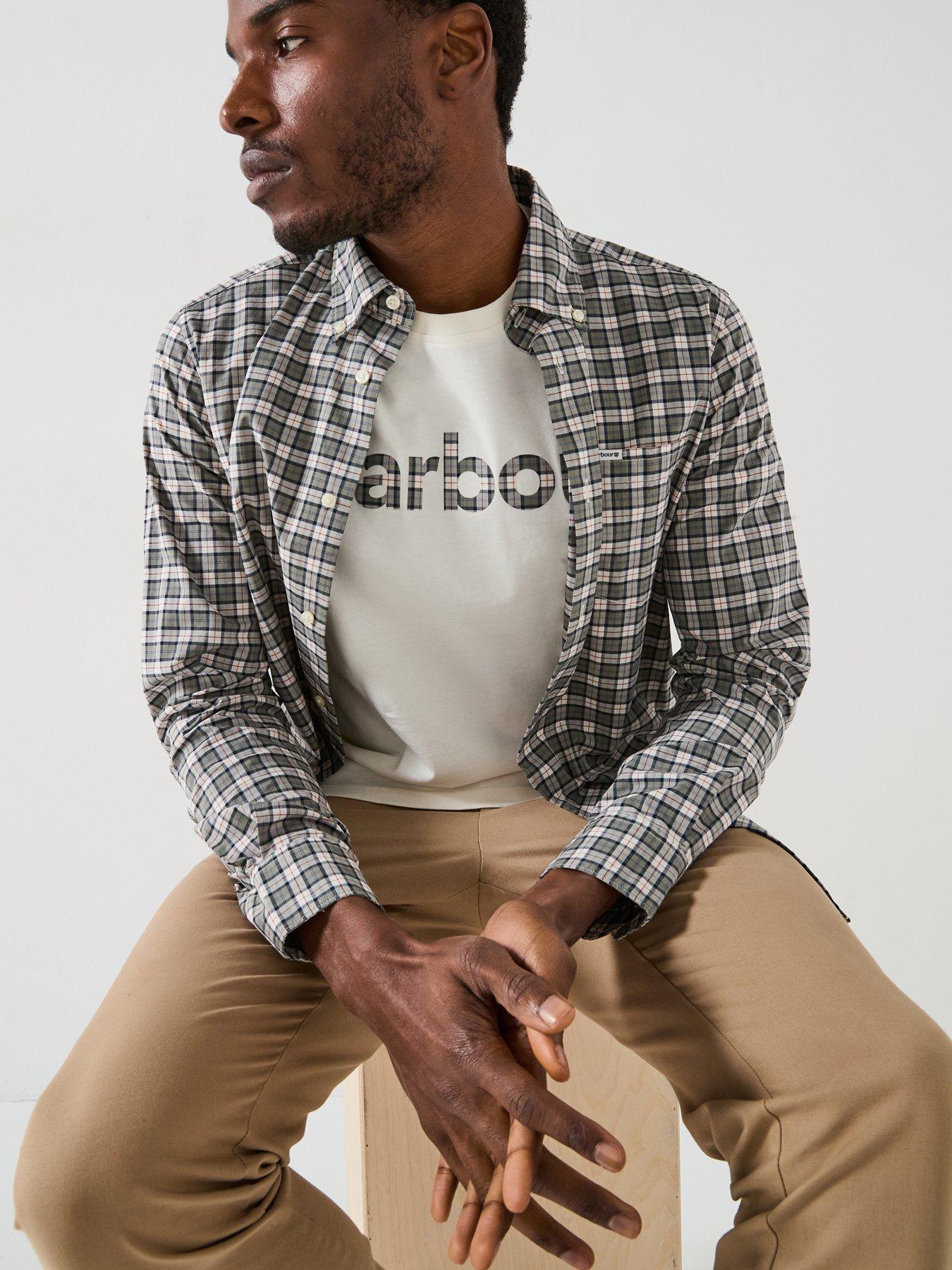  image of barbour-lomond-tailored-long-sleeve-shirt-multi