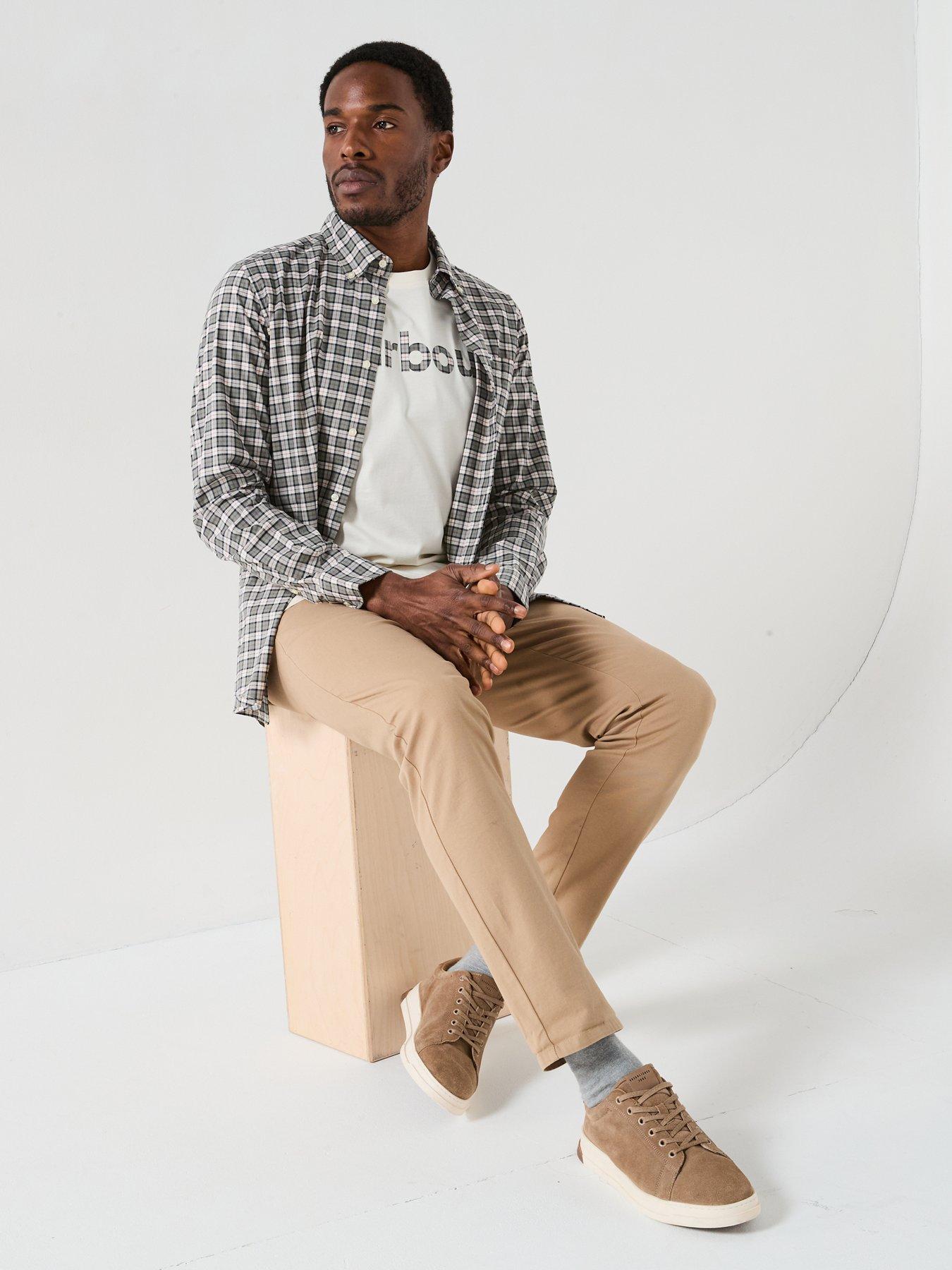  image of barbour-lomond-tailored-long-sleeve-shirt-multi