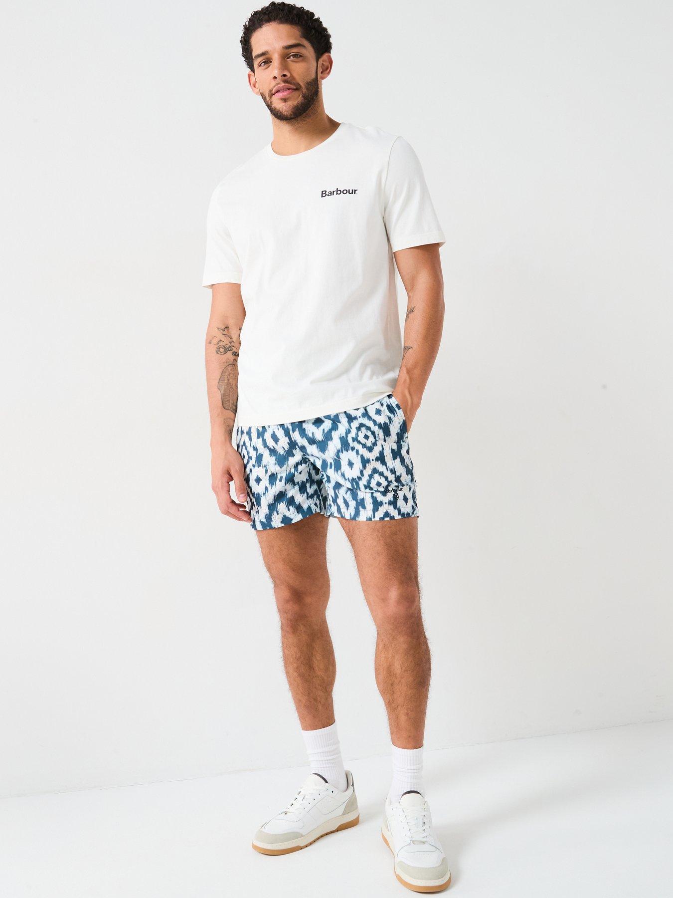  image of barbour-homelane-relaxed-fit-back-hit-t-shirt-off-white