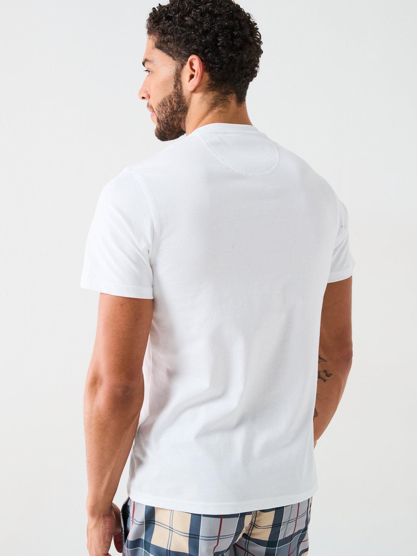  image of barbour-thurford-short-sleeve-t-shirt-white