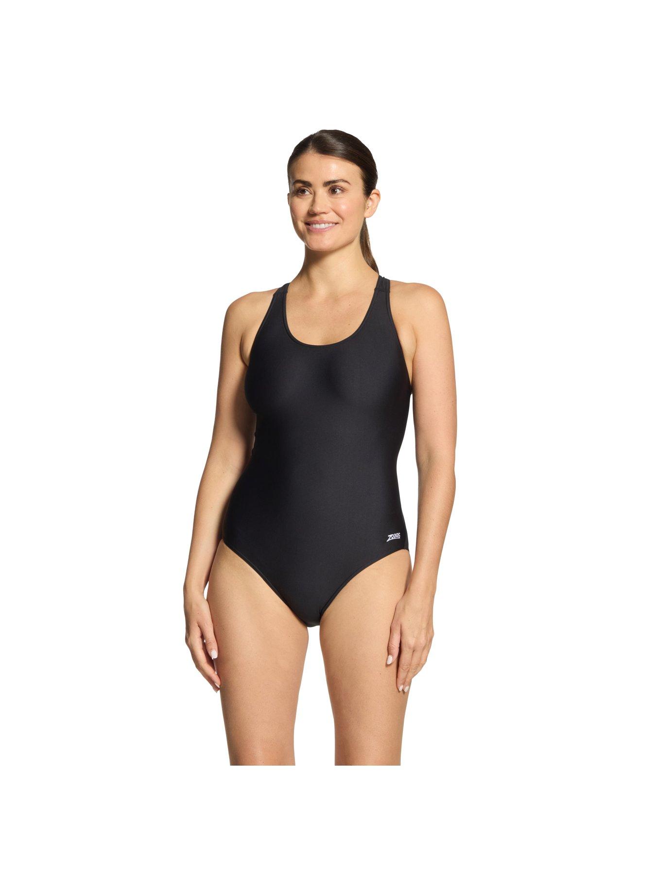  image of zoggs-womens-essentials-cottesloe-flyback-swimsuit-black