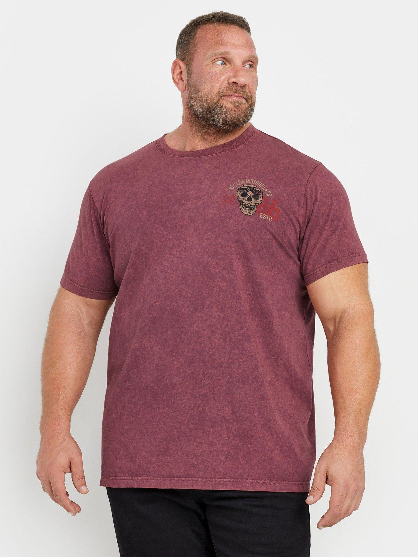 badrhino-big-amp-tall-acid-wash-print-t-shirt-red