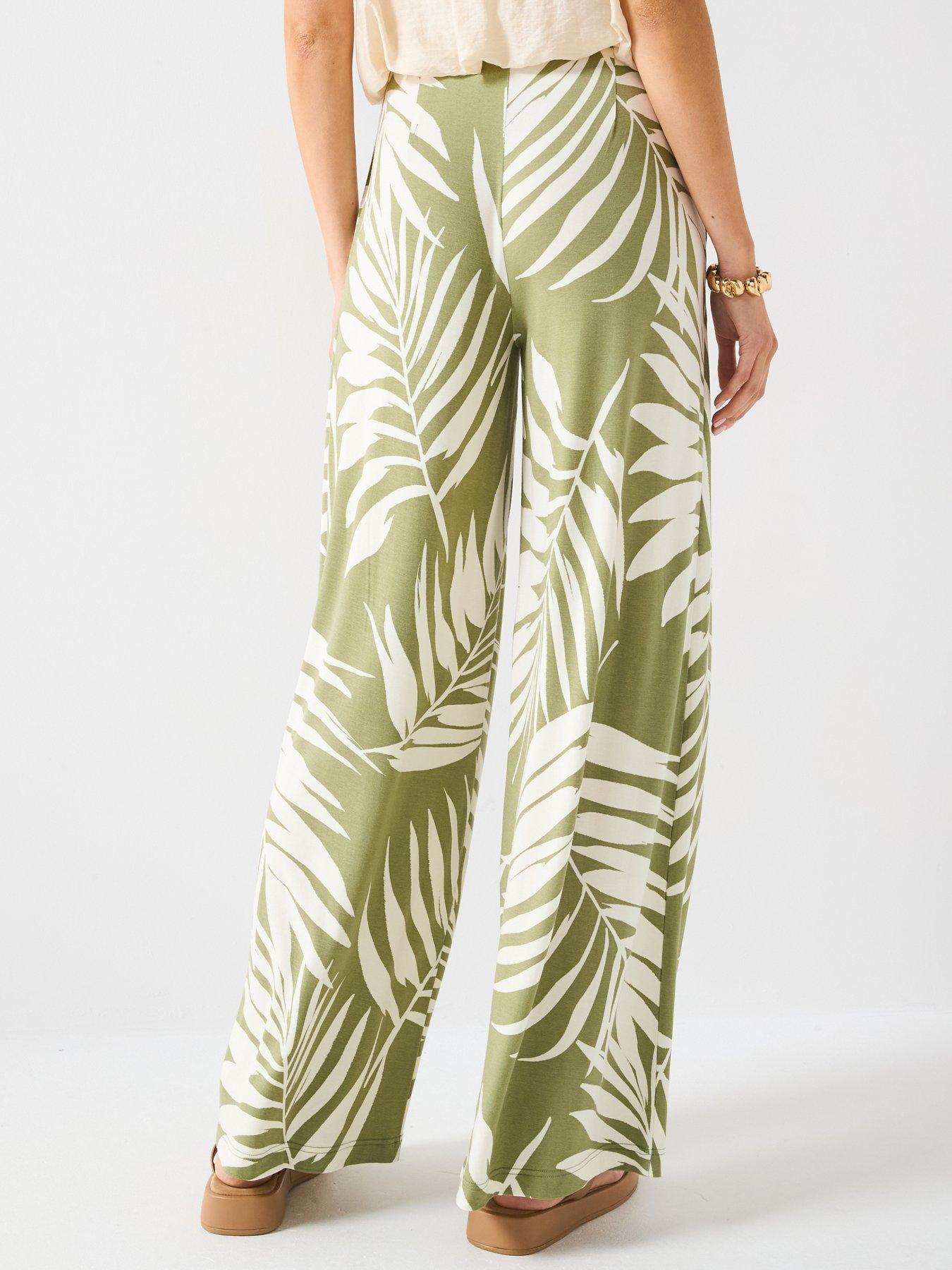 image of everyday-high-waisted-wide-leg-trouser-print