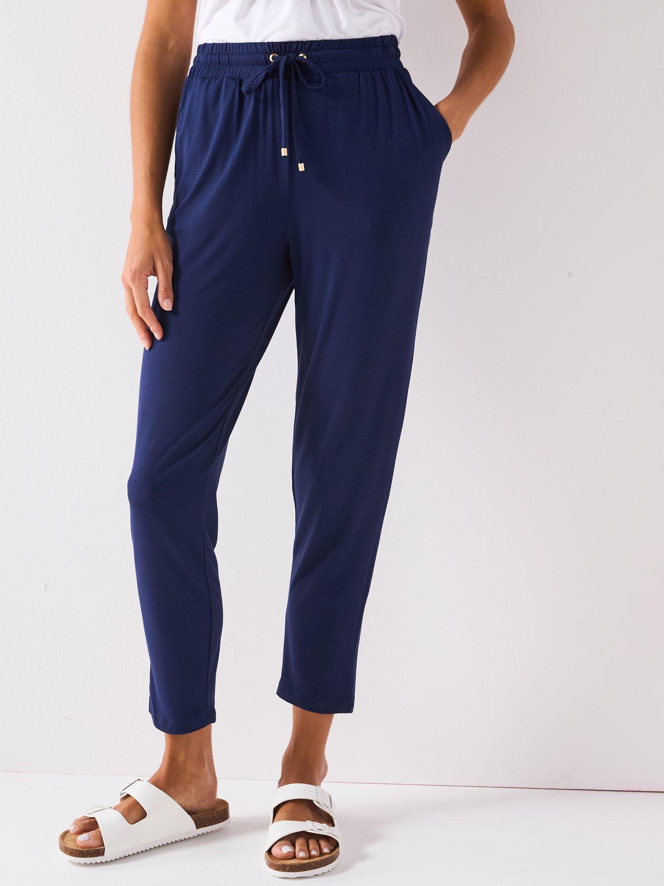 Image 1 of 6 of Everyday Tapered Leg Trouser - Navy