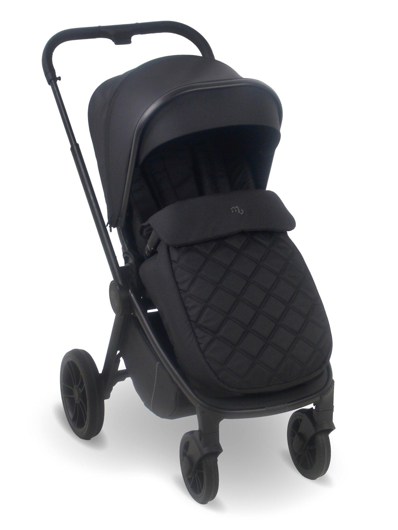 image of my-babiie-mb450-3-in-1-travel-system-black