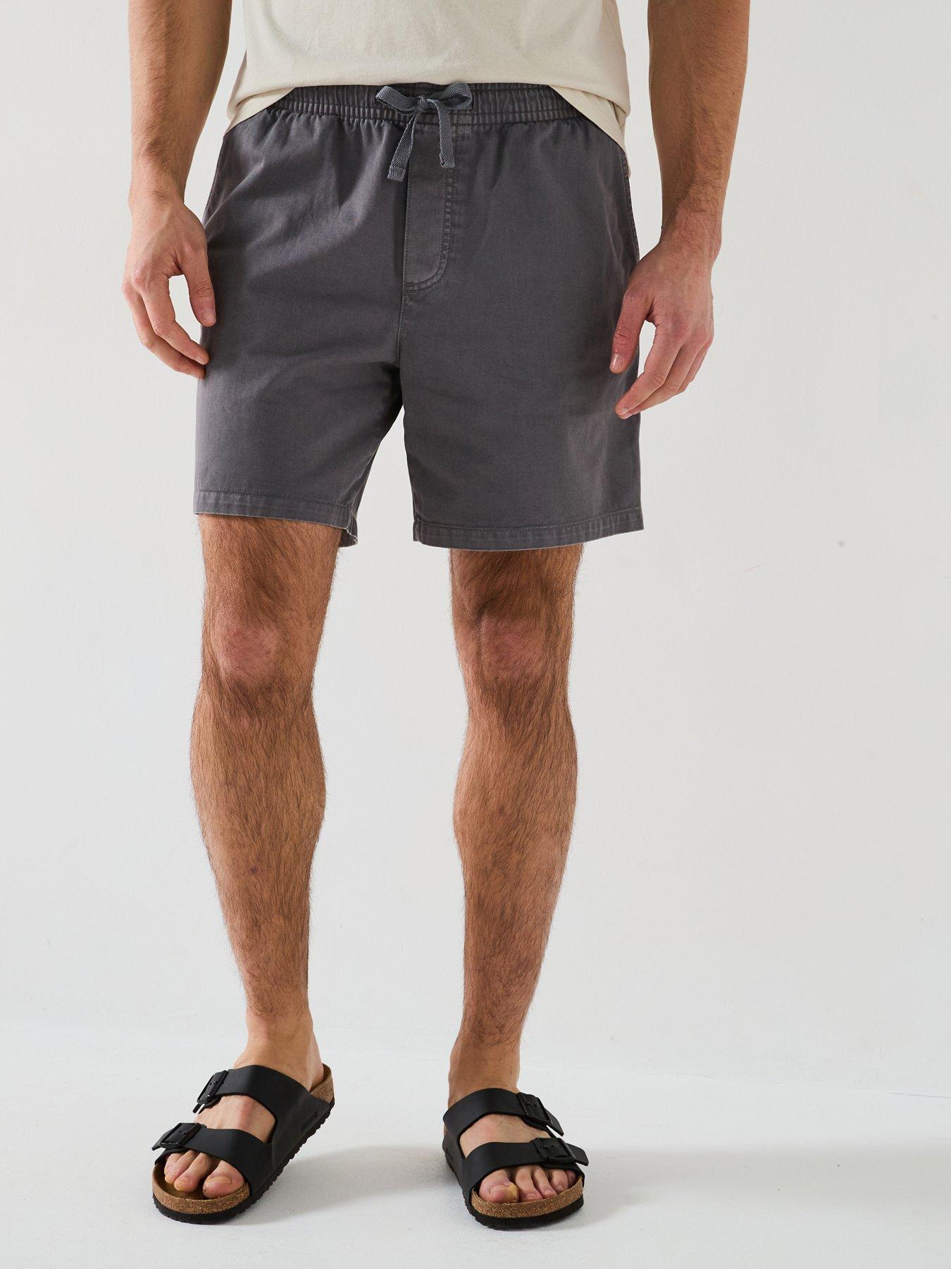 tommy-jeans-loose-elasticated-waist-beach-shorts-black