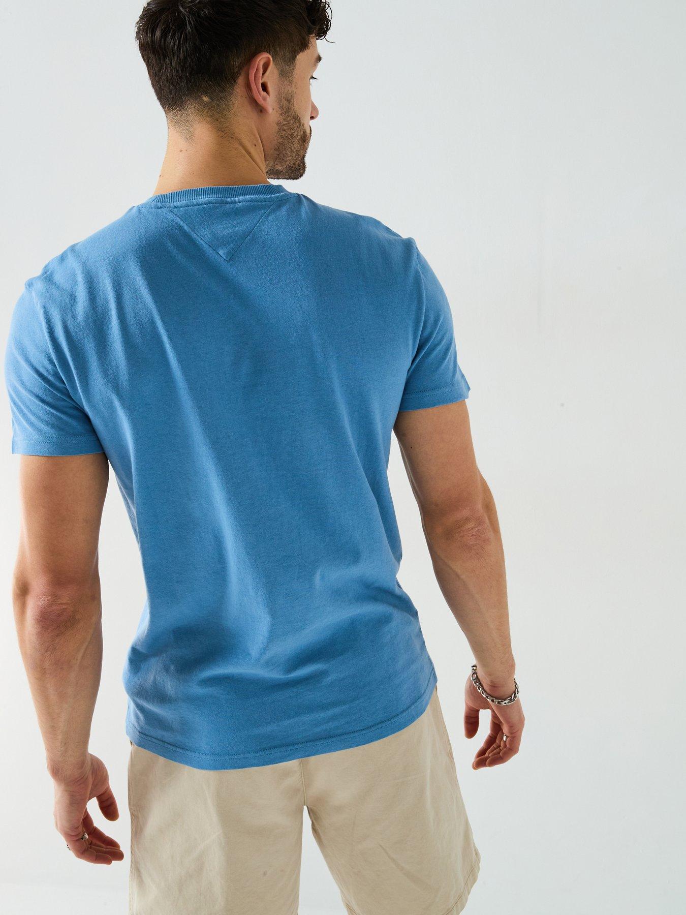  image of tommy-jeans-paisley-varsity-logo-t-shirt-light-blue
