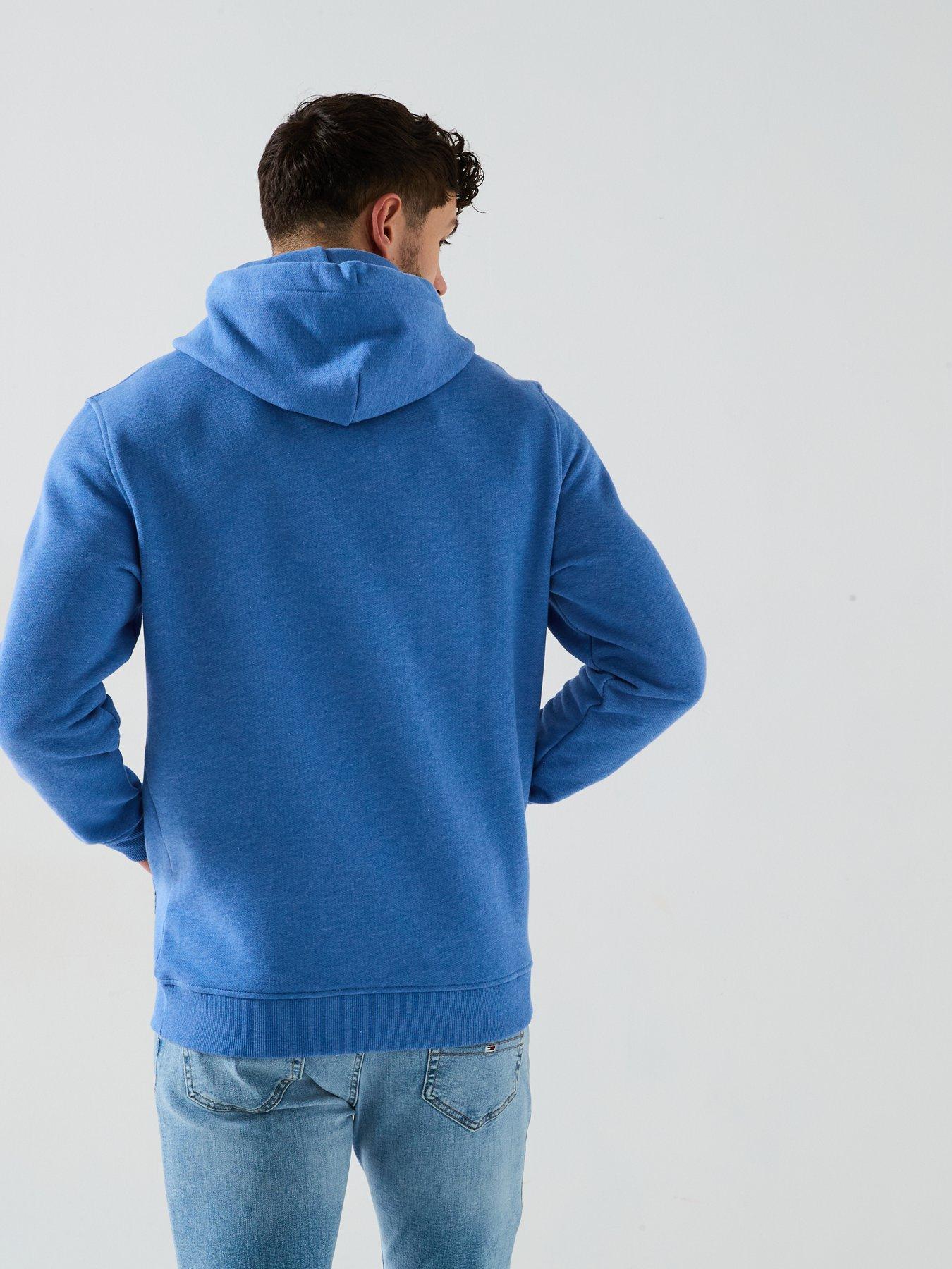  image of tommy-jeans-regular-fit-left-chest-badge-hoodie-bright-blue