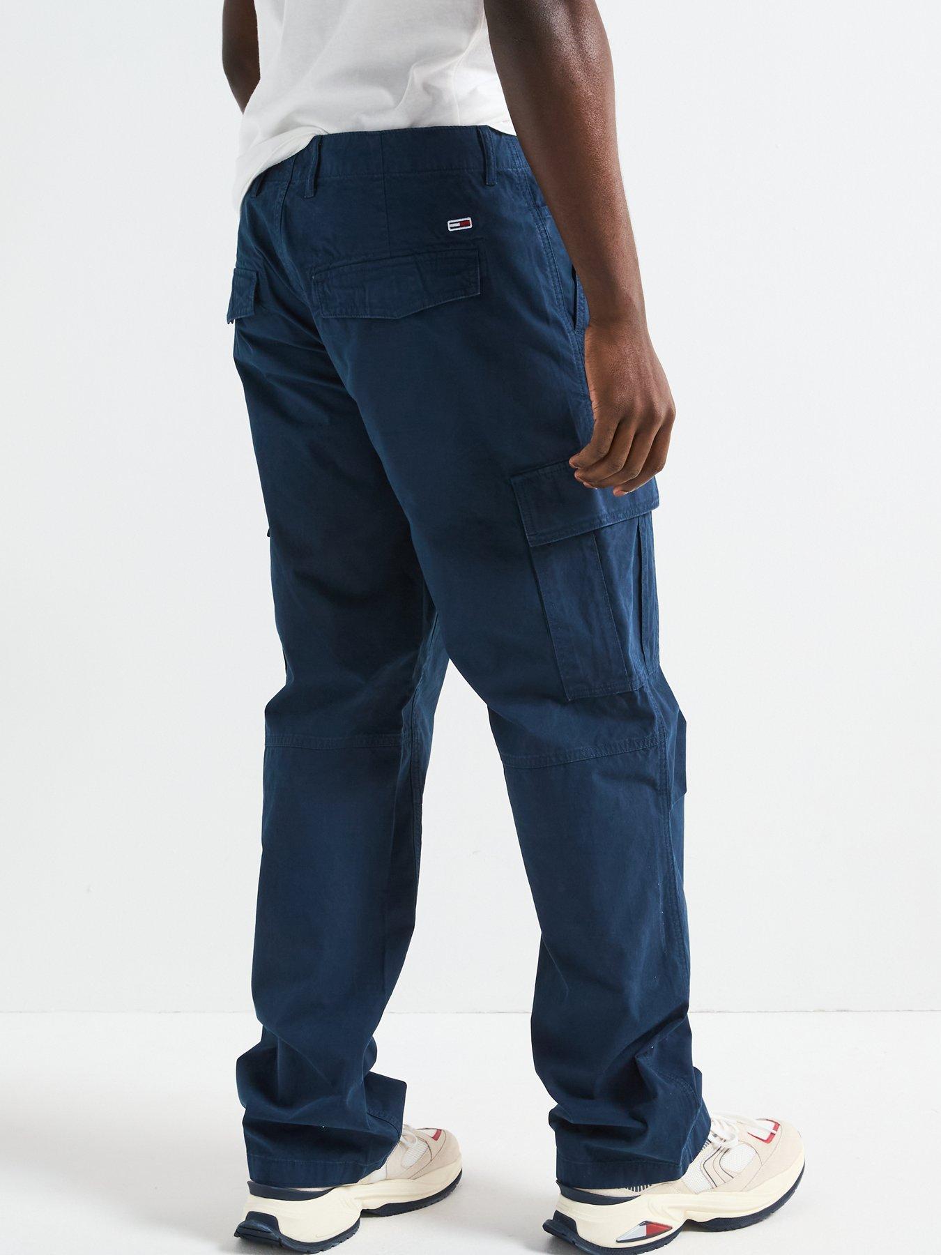 Image 2 of 6 of Tommy Jeans Jaimie Relaxed Cargo Pants - Navy