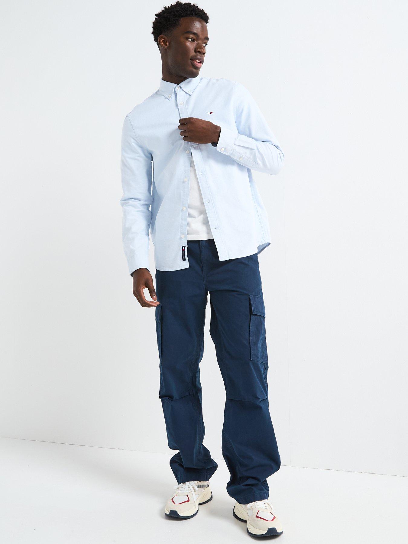 Image 5 of 6 of Tommy Jeans Jaimie Relaxed Cargo Pants - Navy