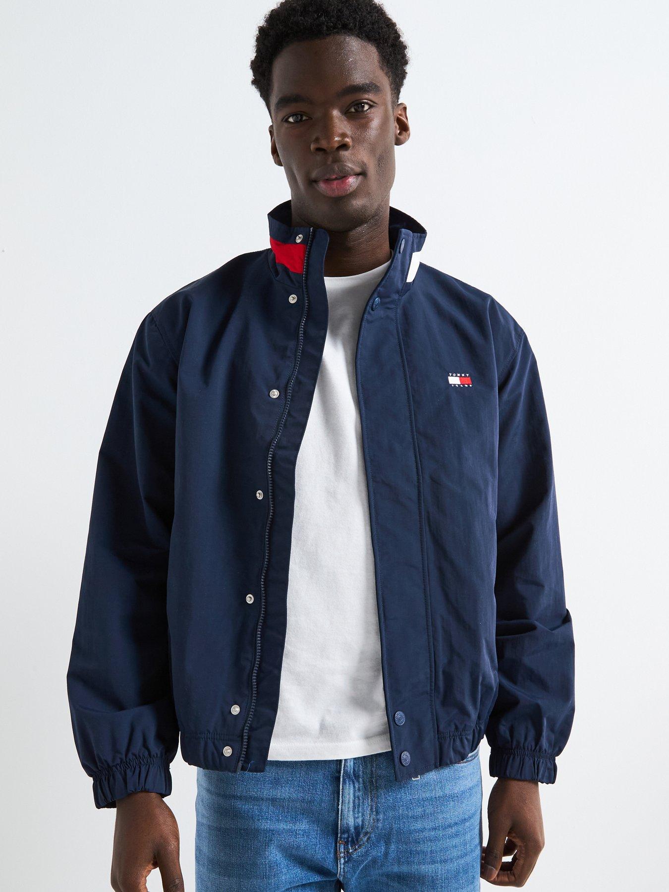  image of tommy-jeans-dna-collar-lightweight-jacket-navy