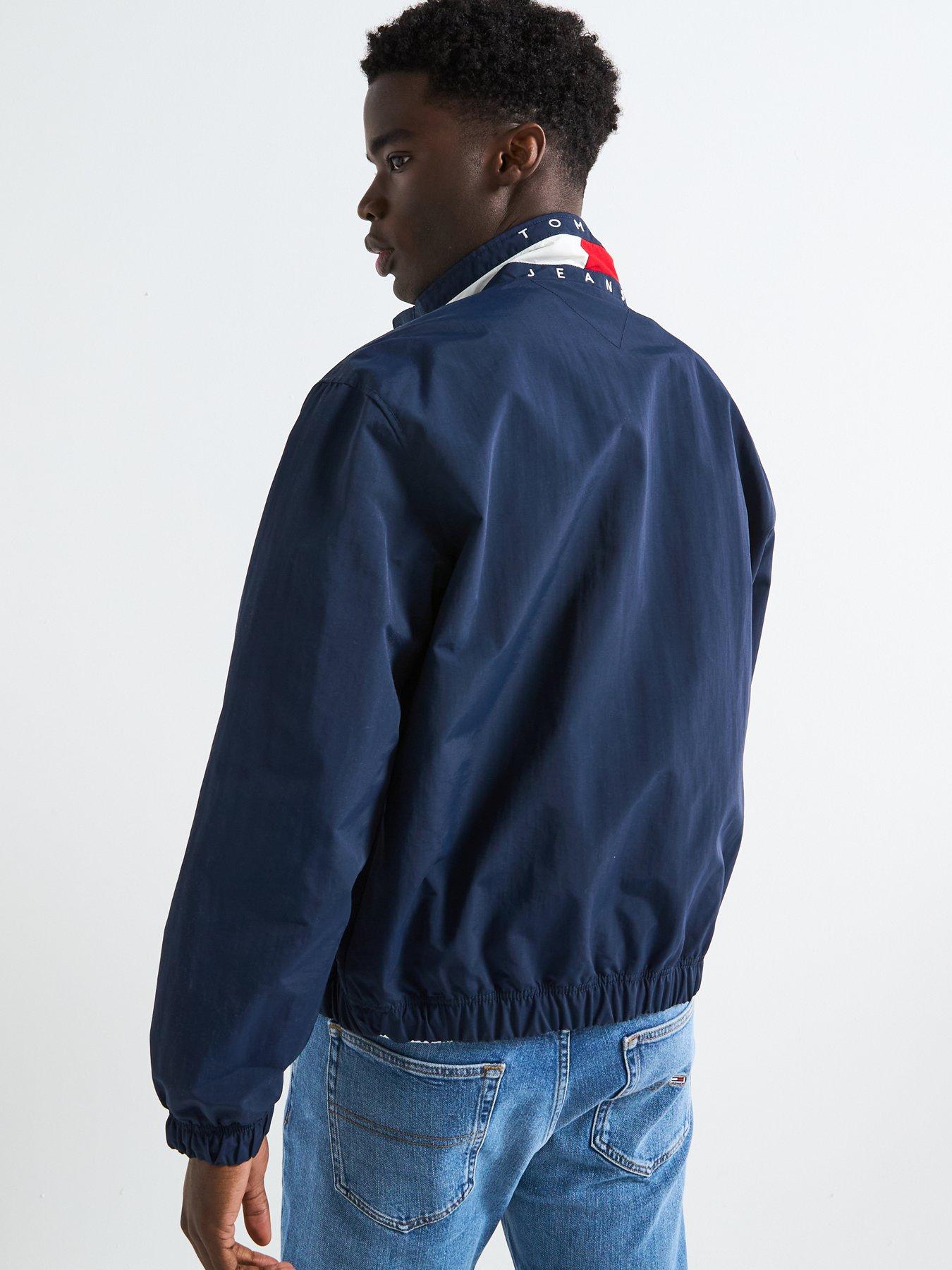  image of tommy-jeans-dna-collar-lightweight-jacket-navy