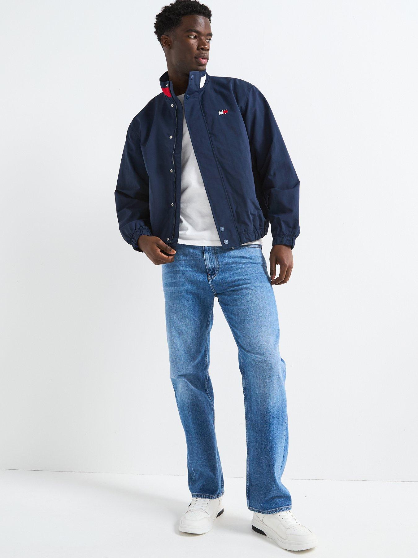  image of tommy-jeans-dna-collar-lightweight-jacket-navy