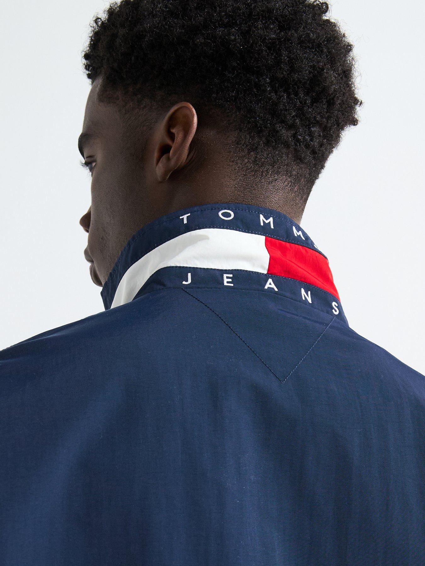  image of tommy-jeans-dna-collar-lightweight-jacket-navy